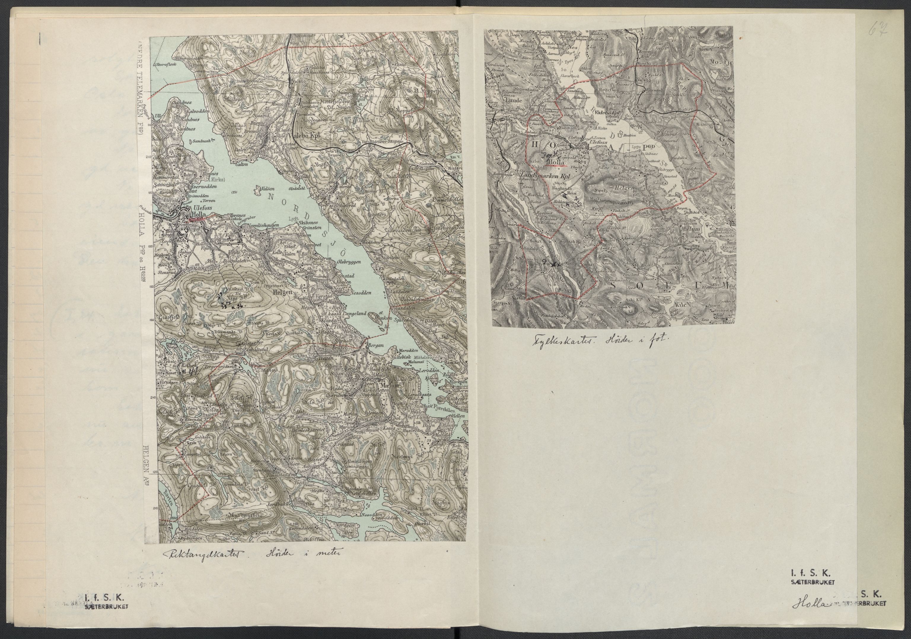 Instituttet for sammenlignende kulturforskning, AV/RA-PA-0424/F/Fc/L0007/0001: Eske B7: / Telemark (perm XVI), 1934-1936, p. 67