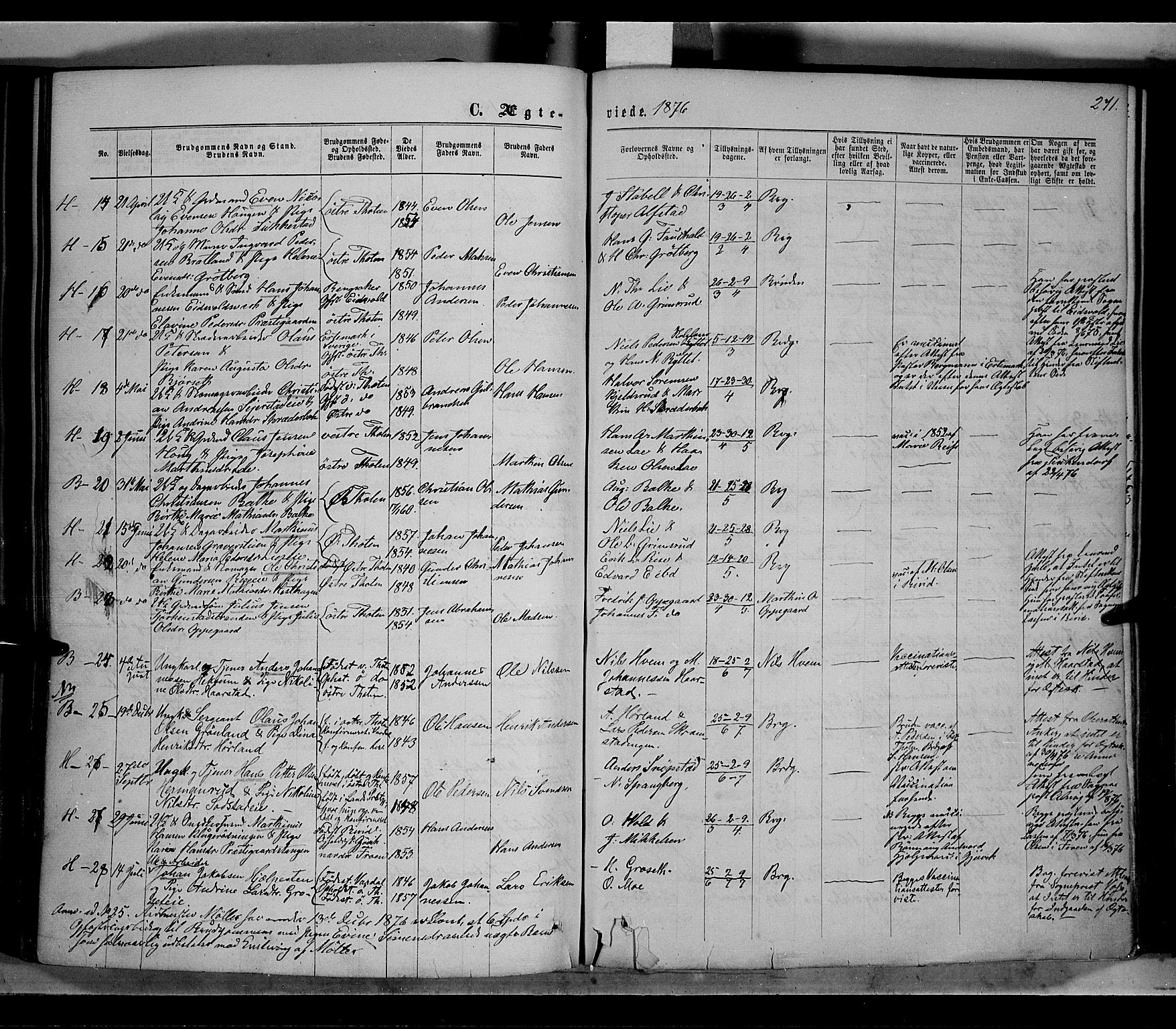 Østre Toten prestekontor, SAH/PREST-104/H/Ha/Haa/L0005: Parish register (official) no. 5, 1866-1877, p. 271