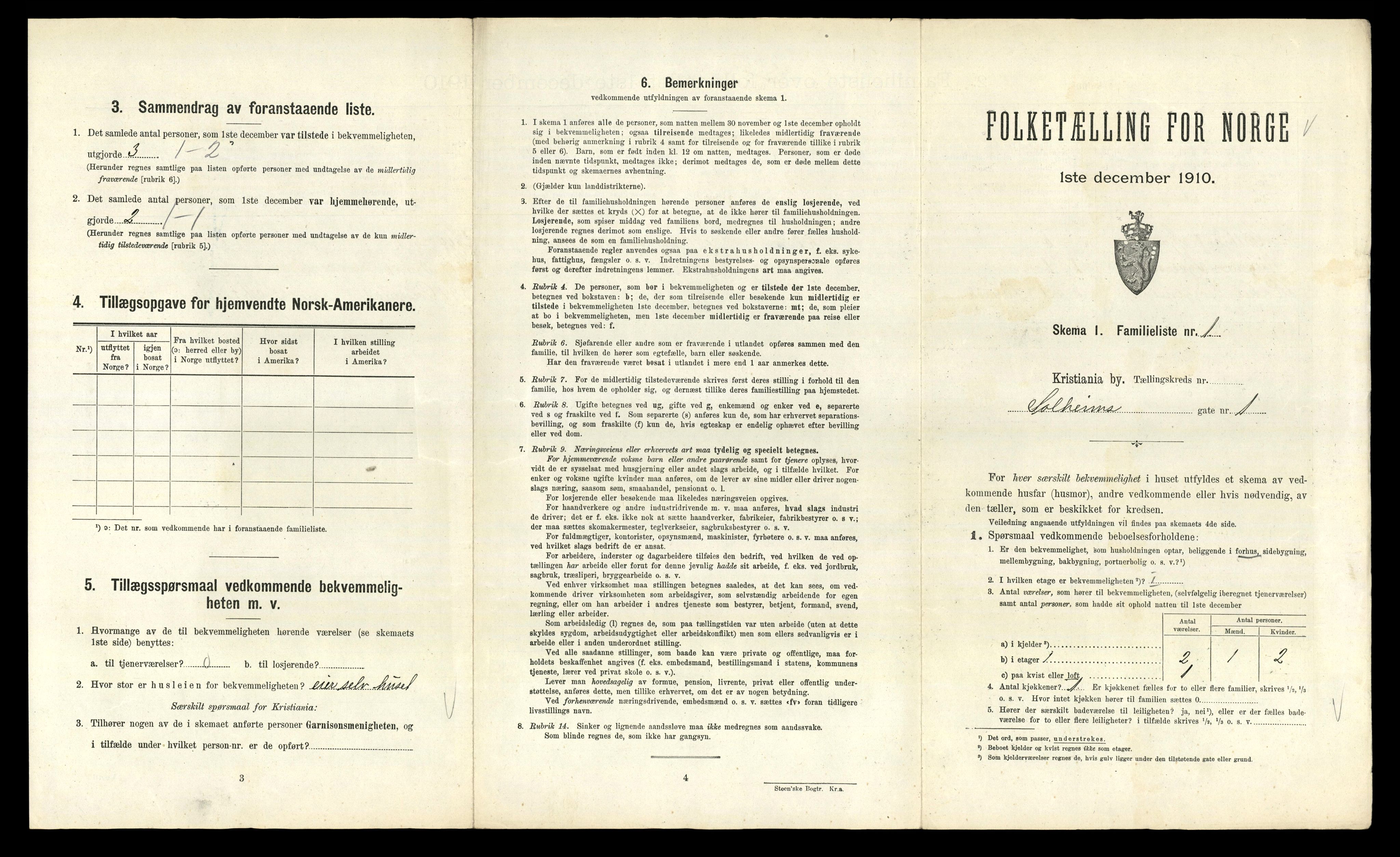 RA, 1910 census for Kristiania, 1910, p. 94985