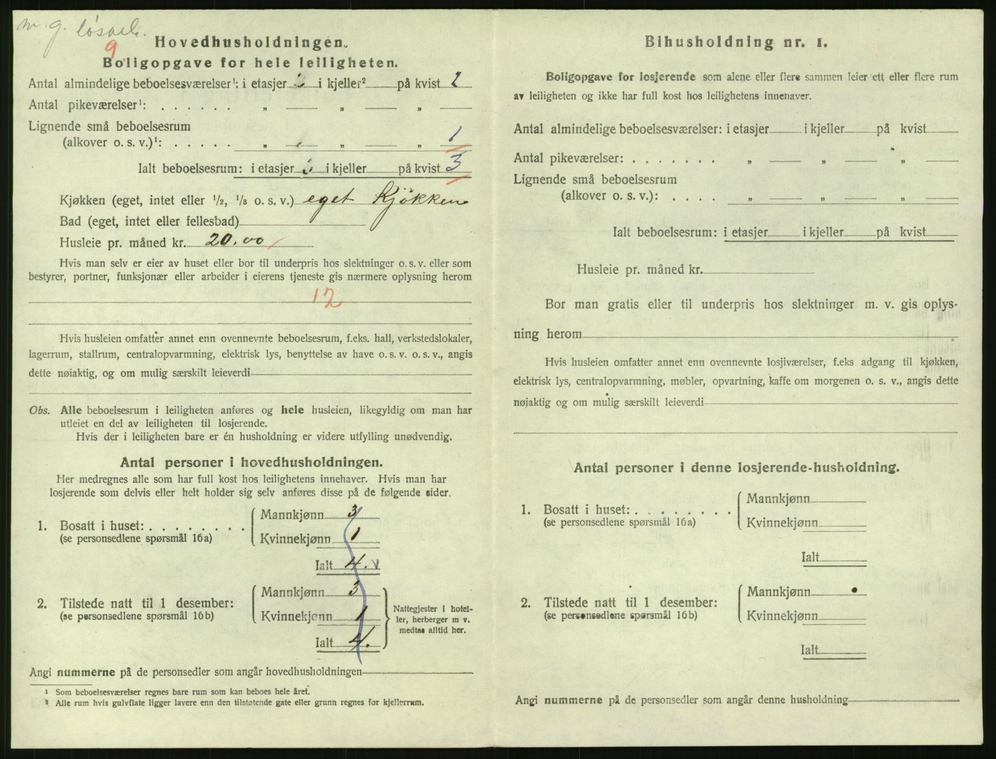 SAK, 1920 census for Risør, 1920, p. 2336