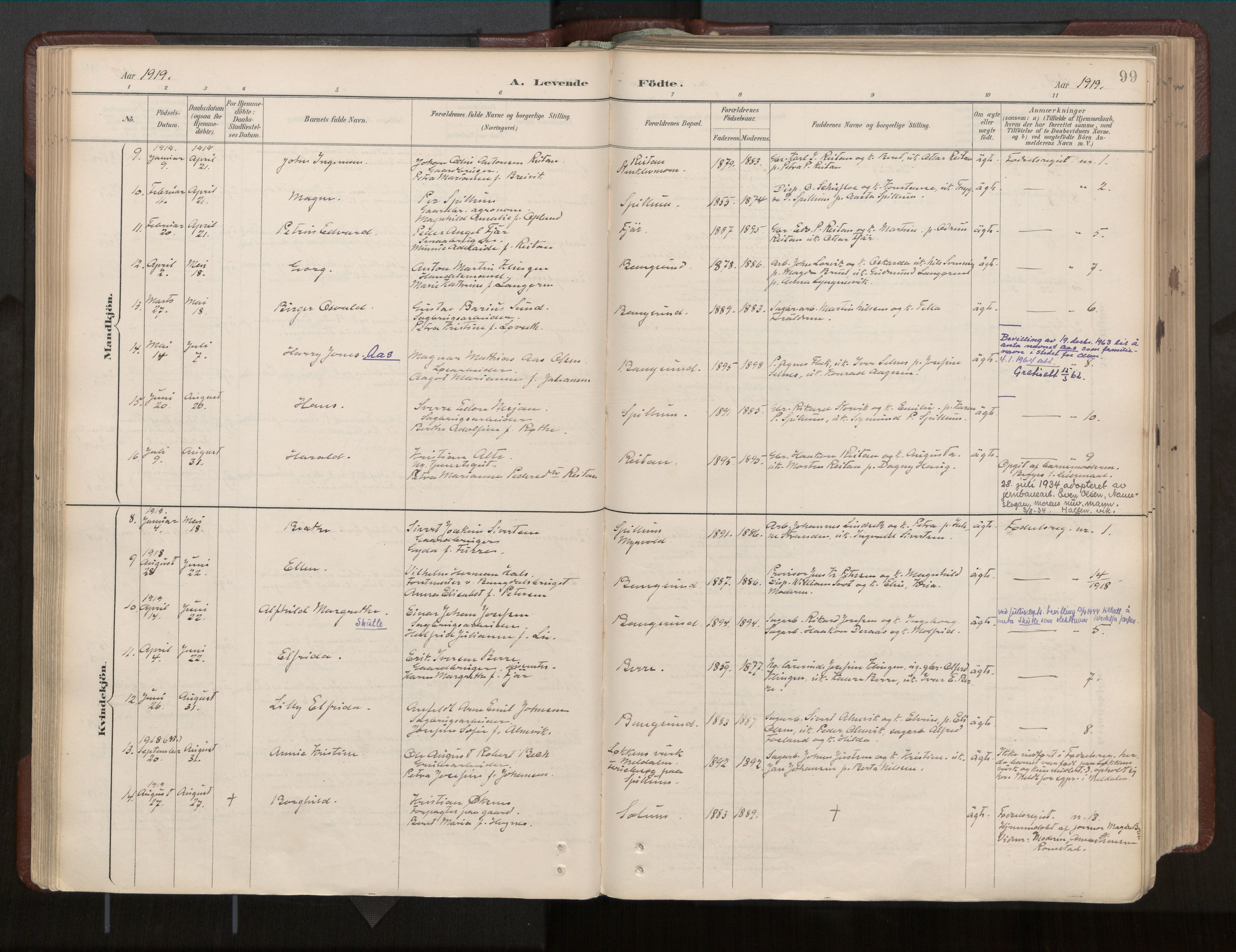 Ministerialprotokoller, klokkerbøker og fødselsregistre - Nord-Trøndelag, SAT/A-1458/770/L0589: Parish register (official) no. 770A03, 1887-1929, p. 99