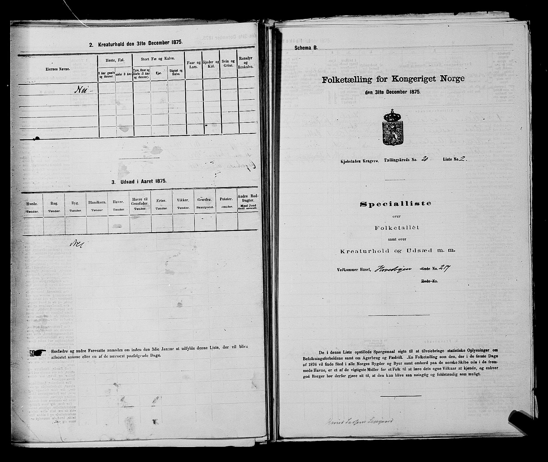 SAKO, 1875 census for 0801P Kragerø, 1875, p. 422