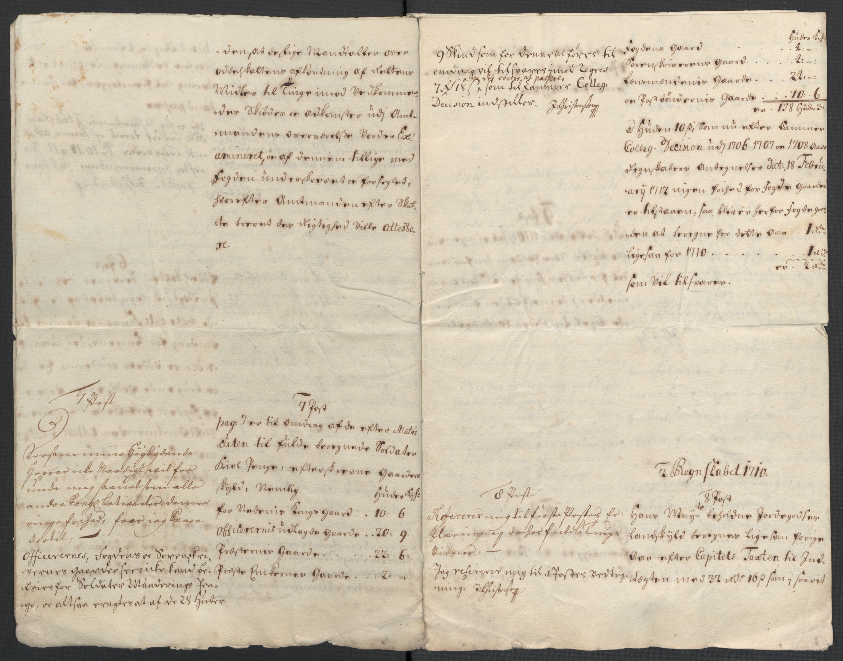 Rentekammeret inntil 1814, Reviderte regnskaper, Fogderegnskap, AV/RA-EA-4092/R39/L2319: Fogderegnskap Nedenes, 1710-1711, p. 127