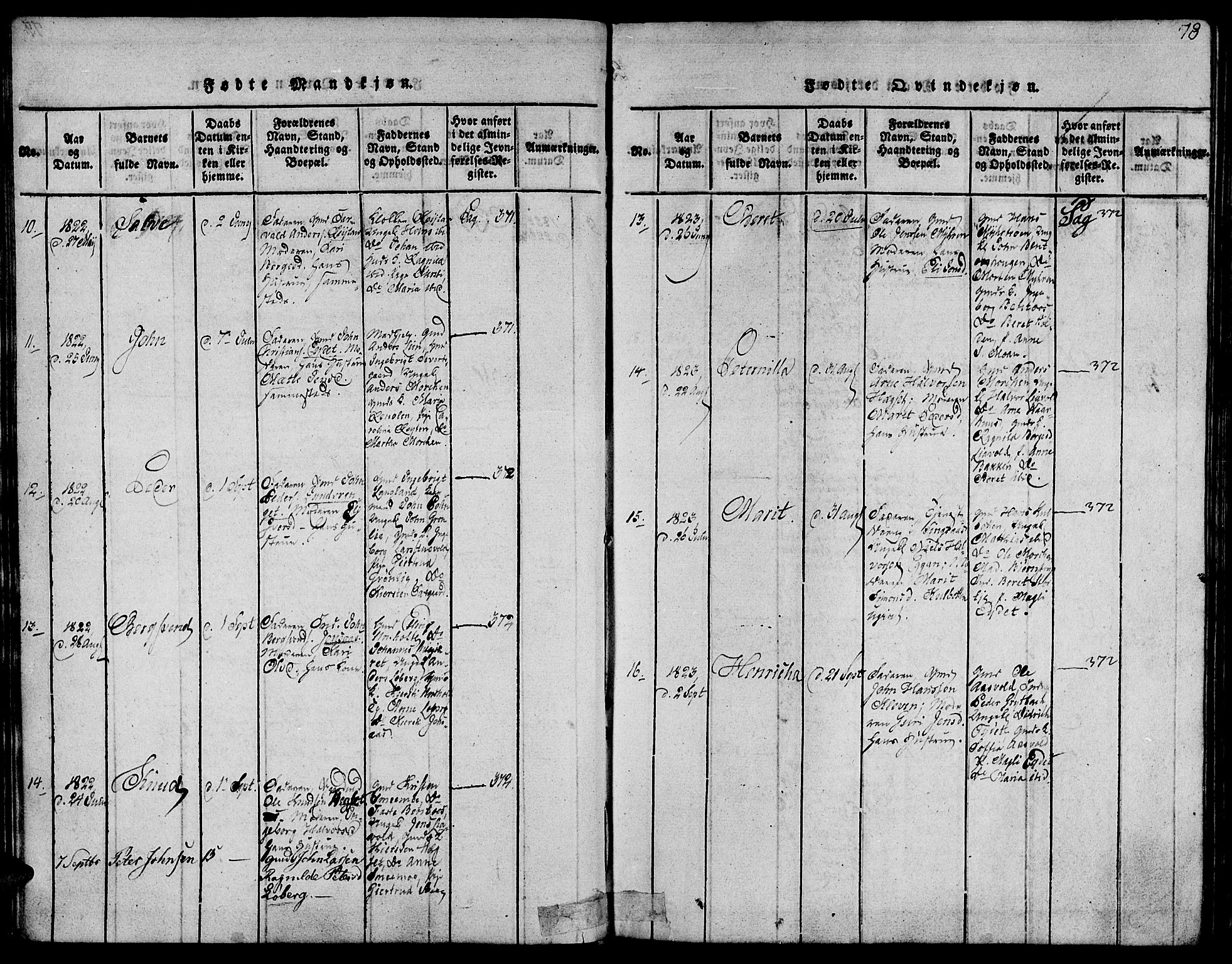 Ministerialprotokoller, klokkerbøker og fødselsregistre - Sør-Trøndelag, SAT/A-1456/685/L0956: Parish register (official) no. 685A03 /3, 1817-1829, p. 78