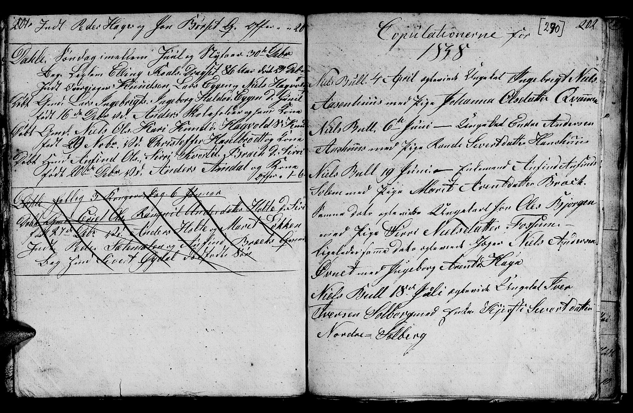 Ministerialprotokoller, klokkerbøker og fødselsregistre - Sør-Trøndelag, SAT/A-1456/689/L1042: Parish register (copy) no. 689C01, 1812-1841, p. 289-290