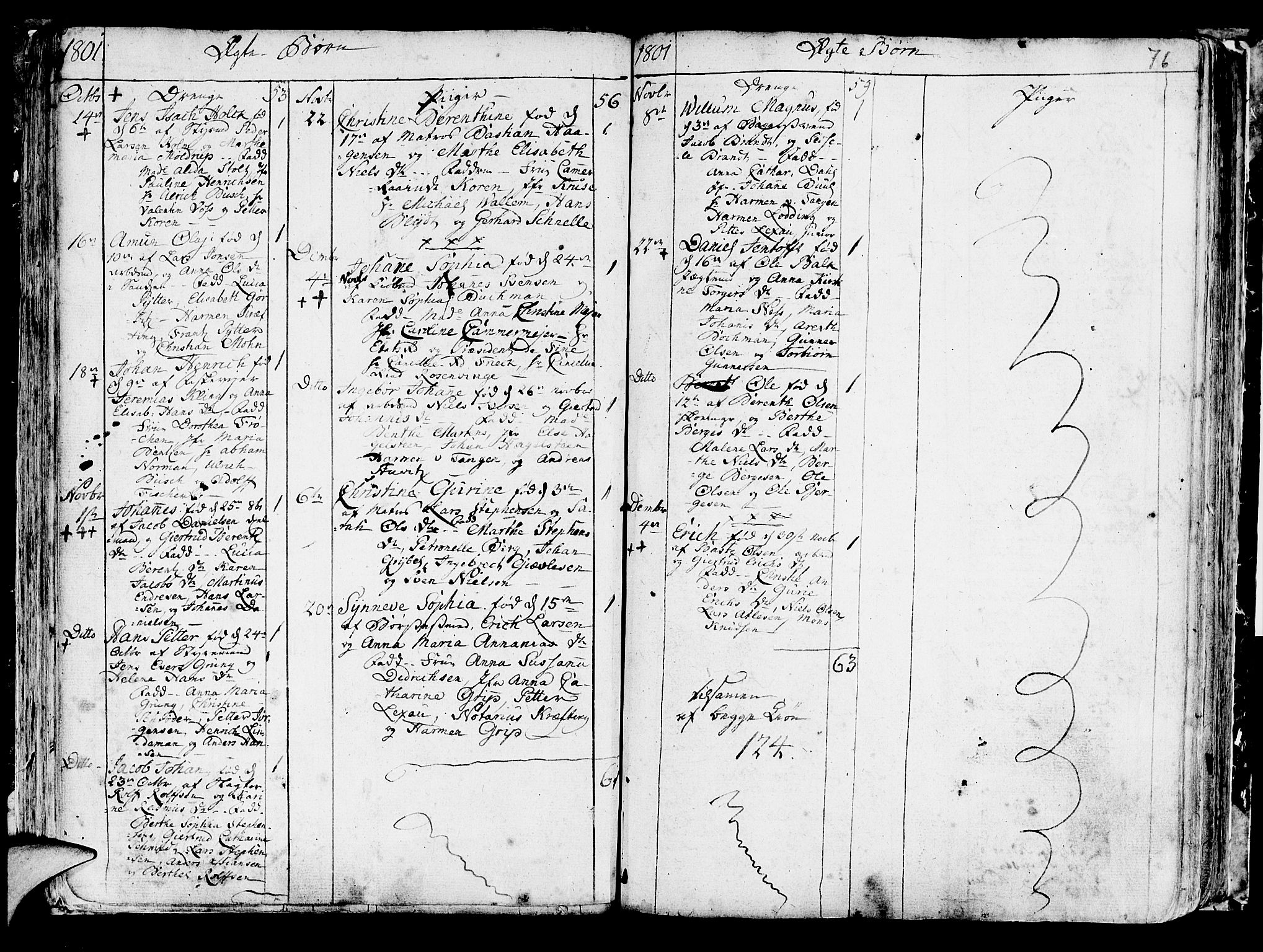 Korskirken sokneprestembete, SAB/A-76101/H/Haa/L0006: Parish register (official) no. A 6, 1790-1820, p. 76