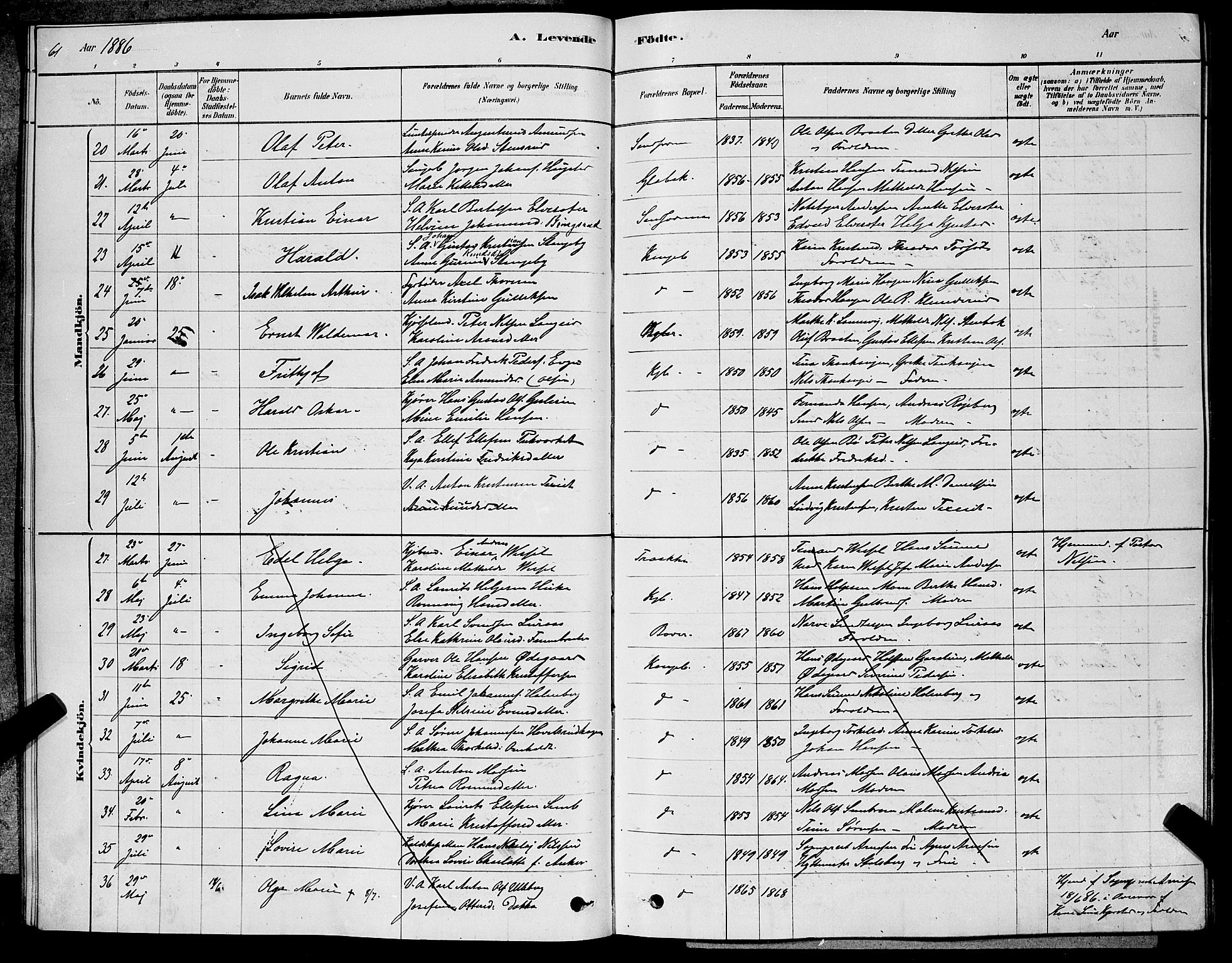 Kongsberg kirkebøker, AV/SAKO-A-22/G/Ga/L0005: Parish register (copy) no. 5, 1878-1889, p. 61