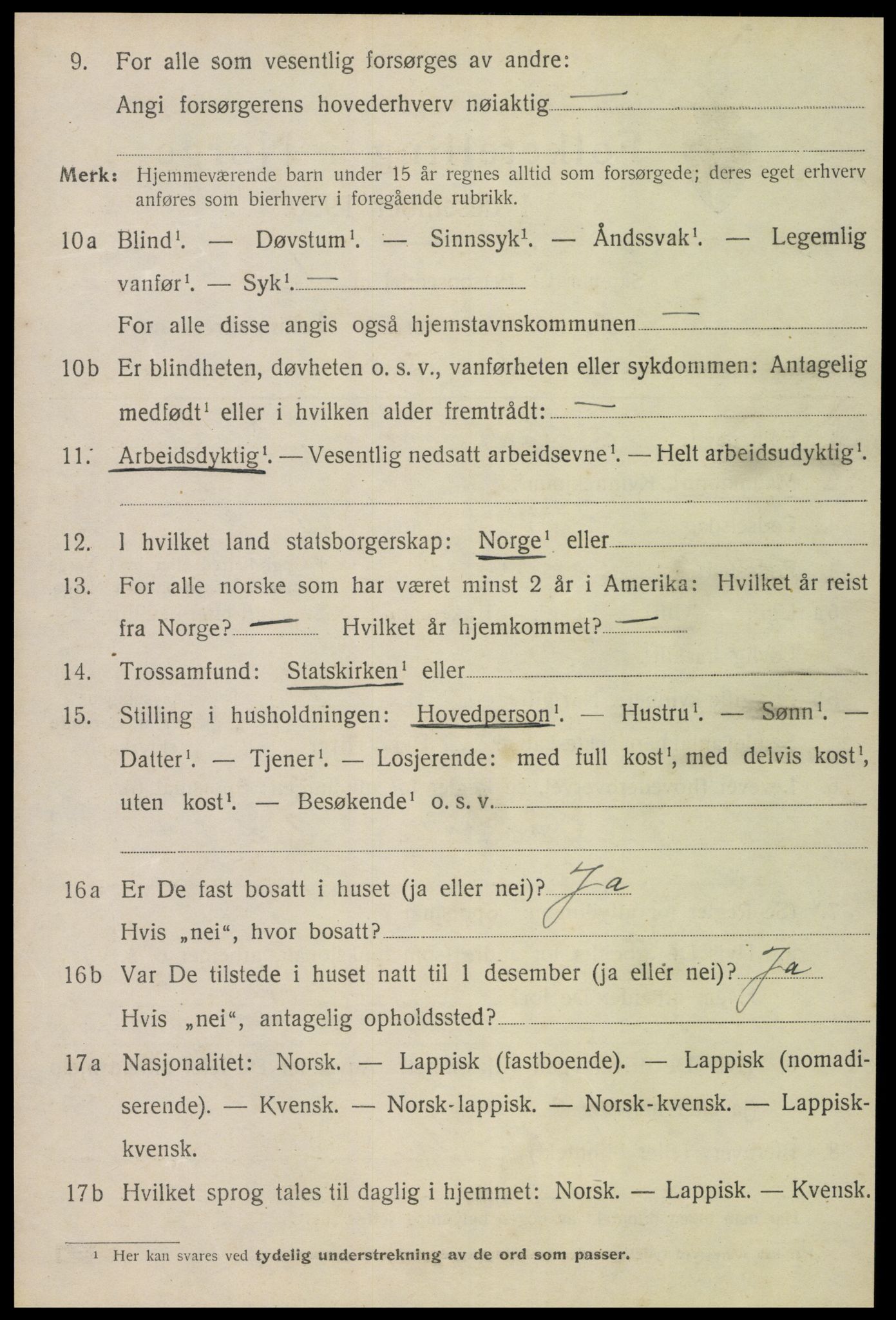 SAT, 1920 census for Leksvik, 1920, p. 1387