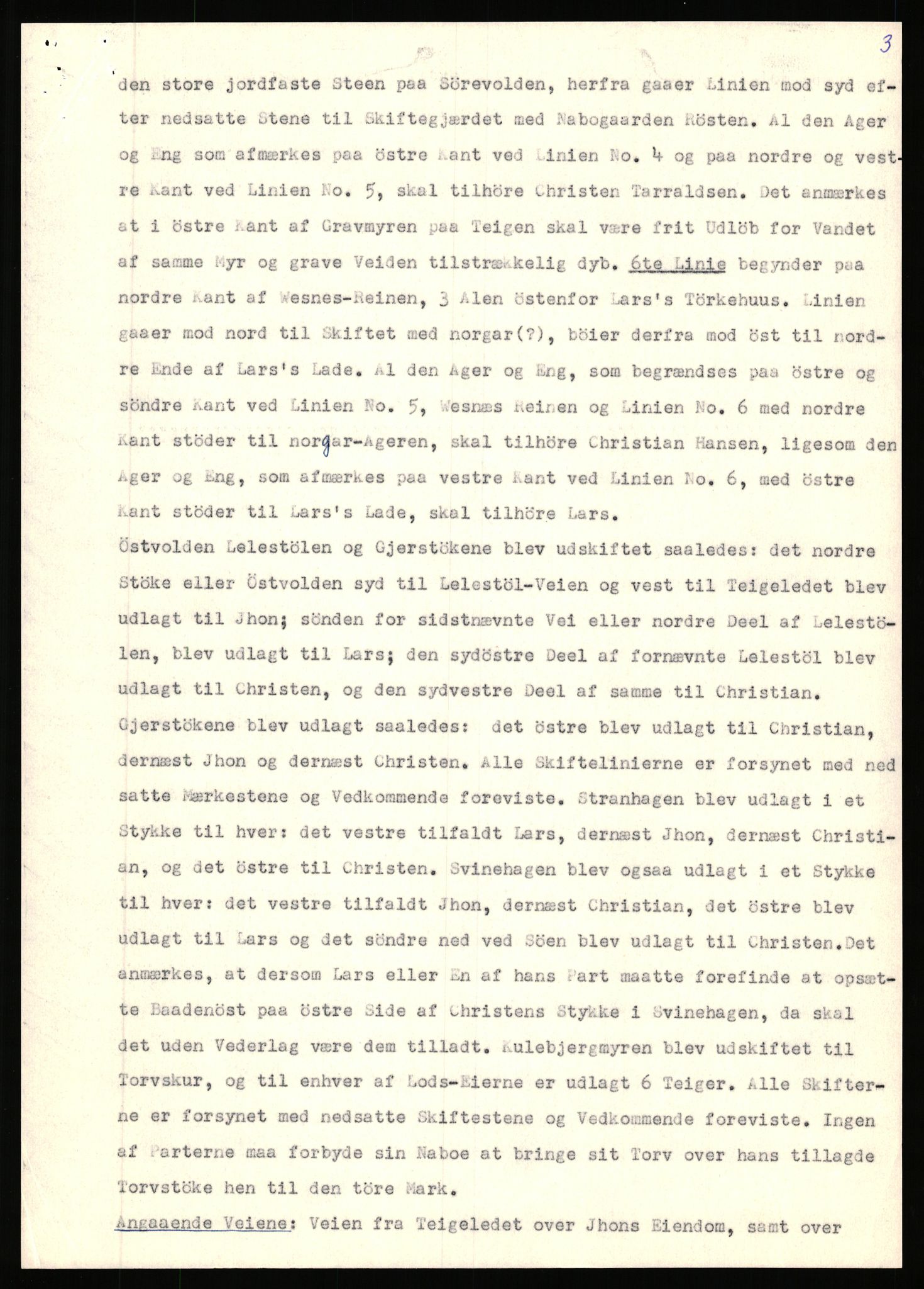 Statsarkivet i Stavanger, AV/SAST-A-101971/03/Y/Yj/L0096: Avskrifter sortert etter gårdsnavn: Vistad - Vågen søndre, 1750-1930, p. 43