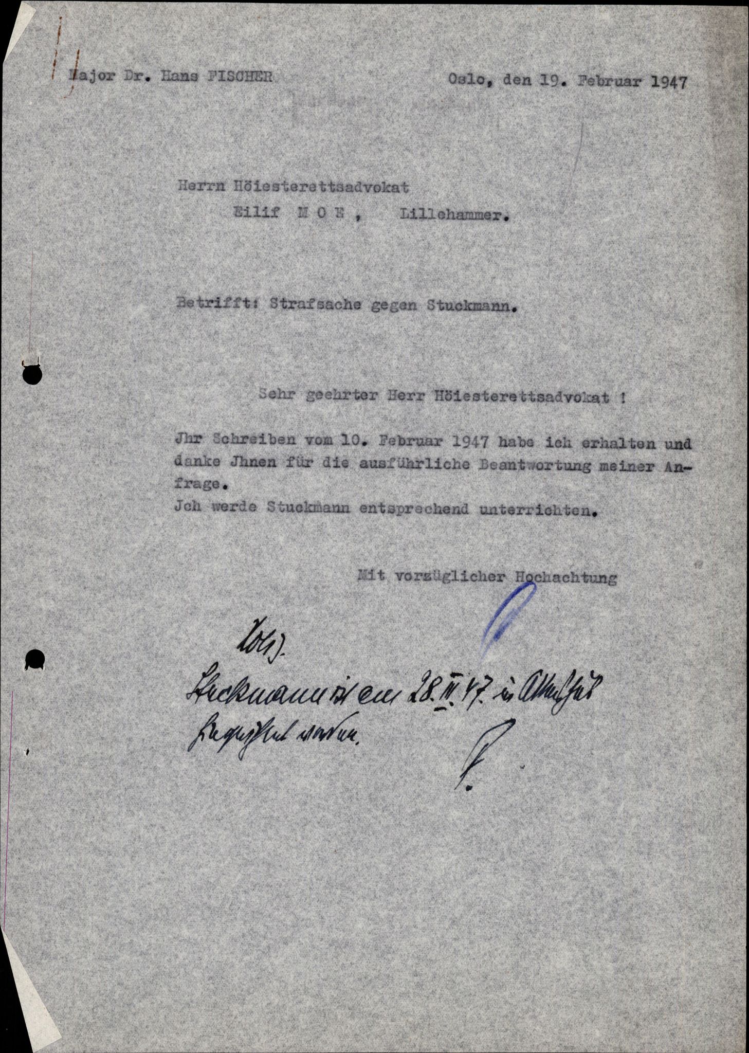 Forsvarets Overkommando. 2 kontor. Arkiv 11.4. Spredte tyske arkivsaker, AV/RA-RAFA-7031/D/Dar/Darc/L0010: FO.II, 1945-1947, p. 3