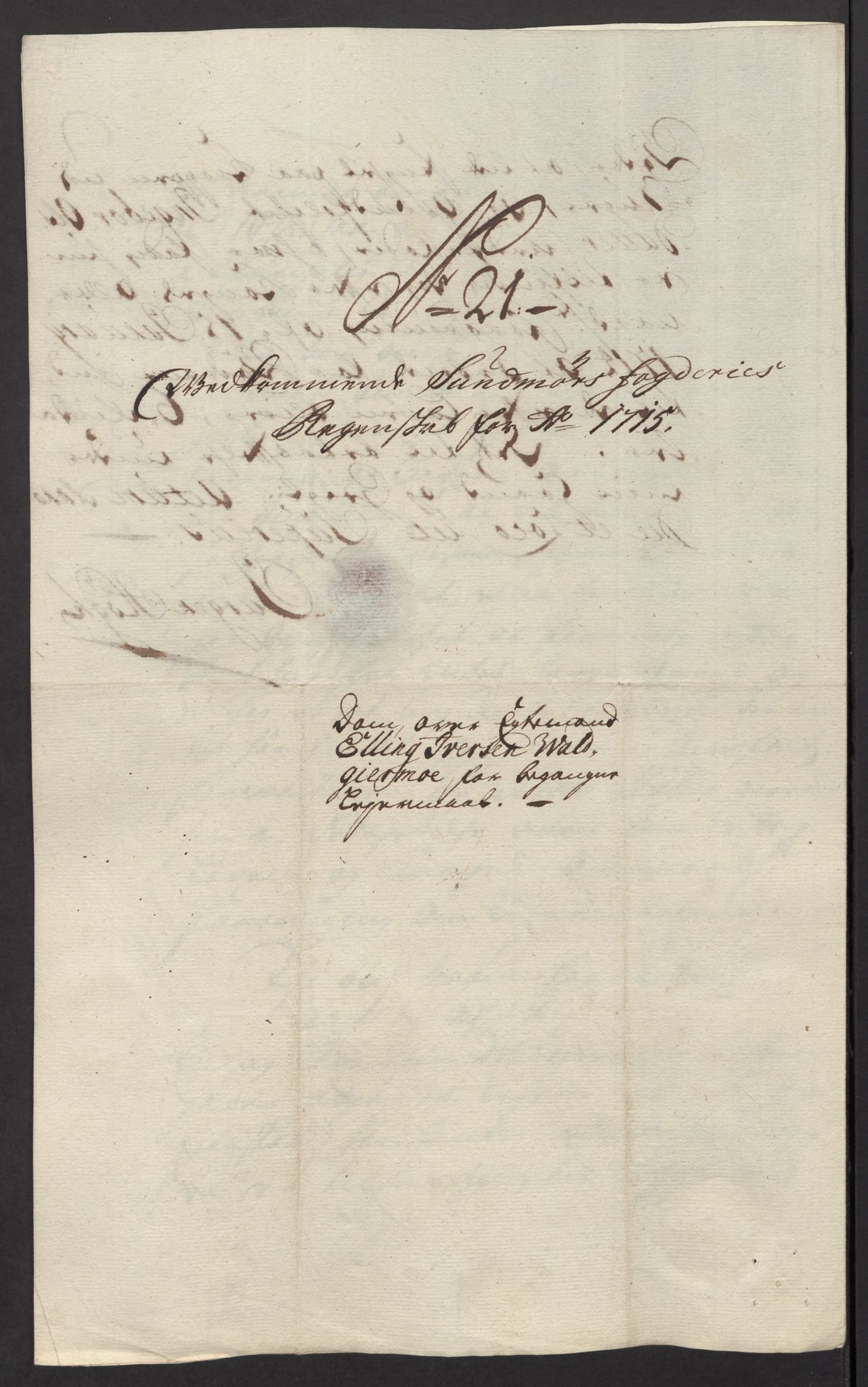 Rentekammeret inntil 1814, Reviderte regnskaper, Fogderegnskap, RA/EA-4092/R54/L3567: Fogderegnskap Sunnmøre, 1715, p. 203