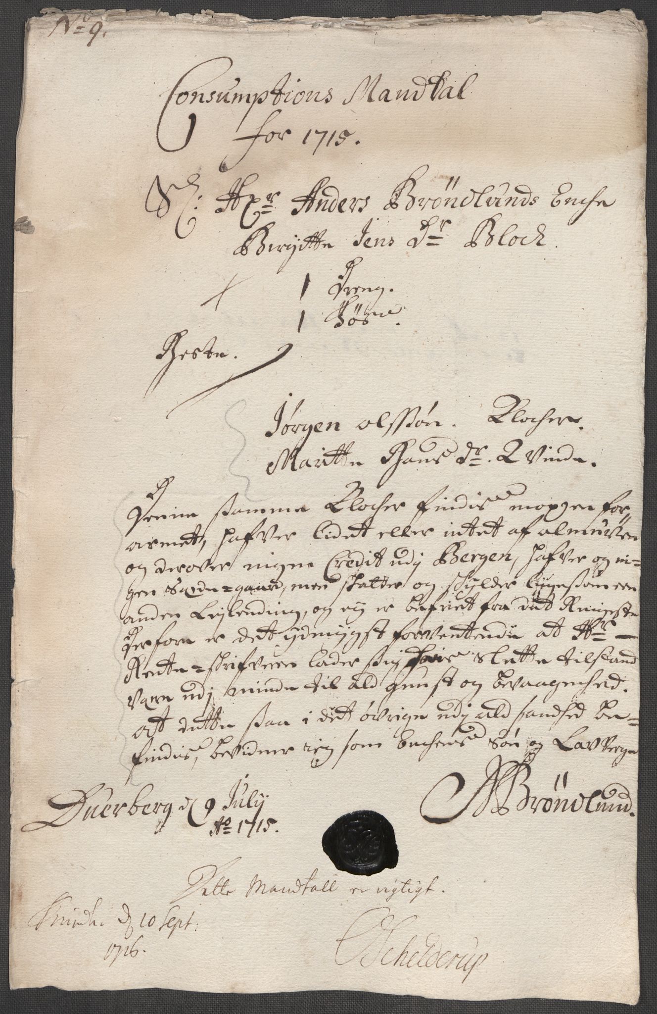 Rentekammeret inntil 1814, Reviderte regnskaper, Fogderegnskap, RA/EA-4092/R67/L4681: Fogderegnskap Vesterålen, Andenes og Lofoten, 1715, p. 86