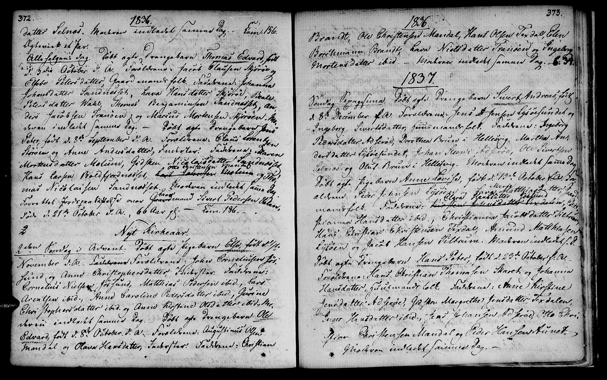 Ministerialprotokoller, klokkerbøker og fødselsregistre - Sør-Trøndelag, SAT/A-1456/655/L0674: Parish register (official) no. 655A03, 1802-1826, p. 372-373