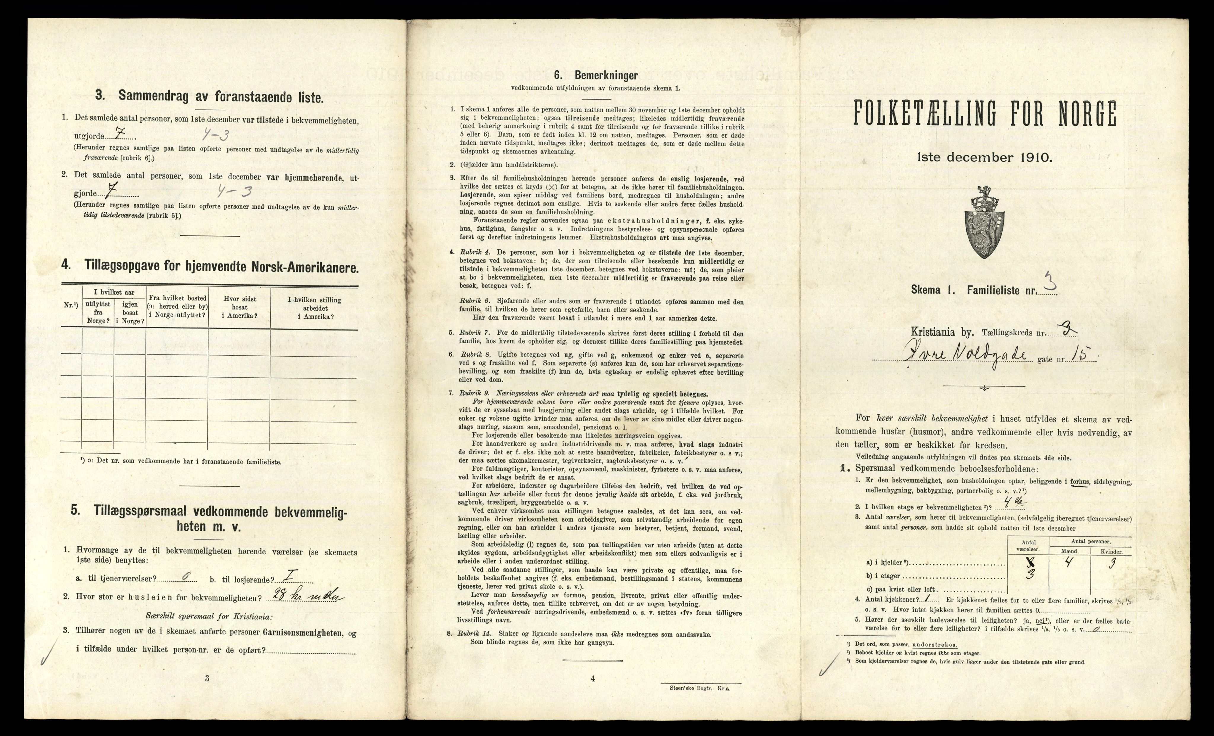 RA, 1910 census for Kristiania, 1910, p. 125255