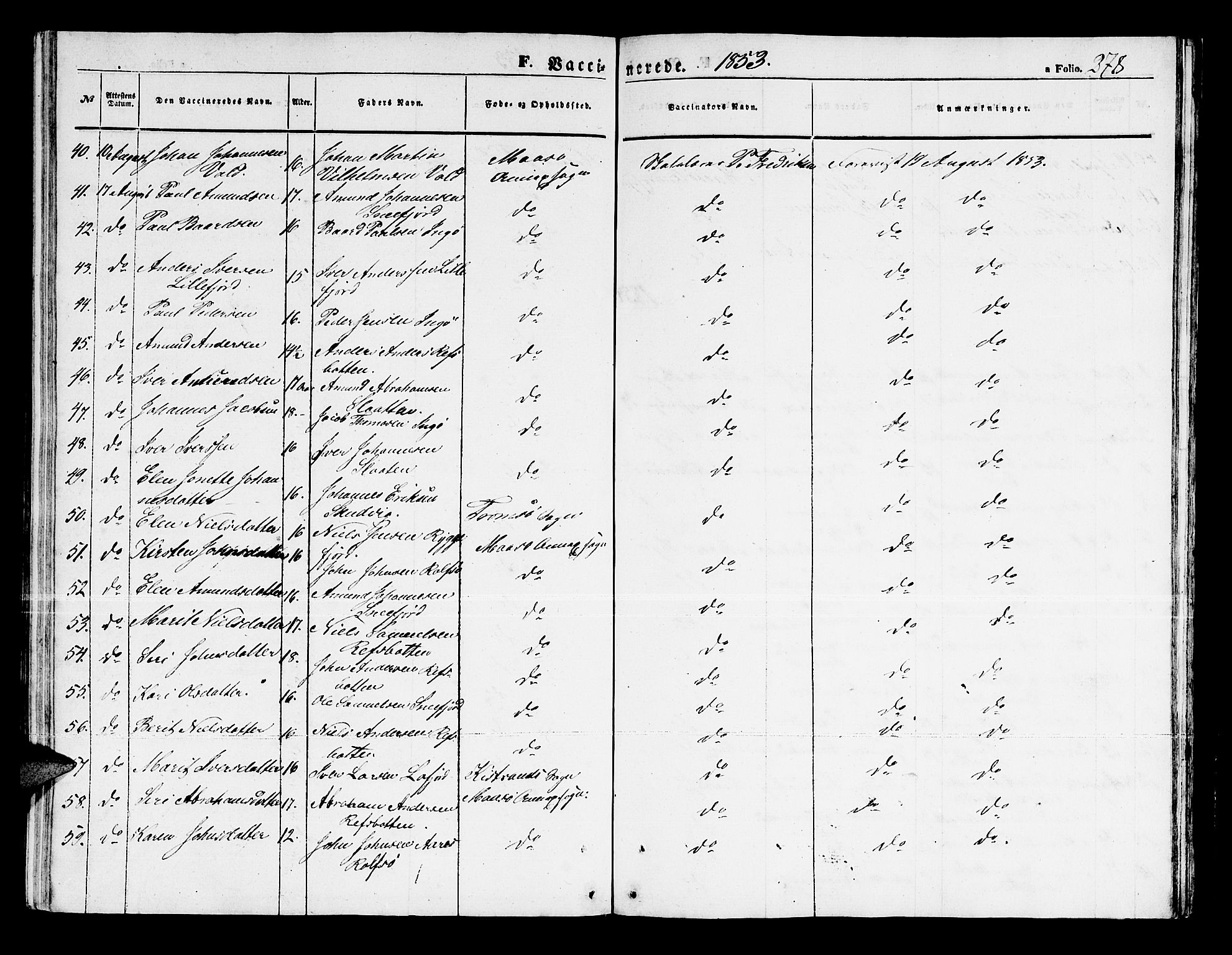 Måsøy sokneprestkontor, AV/SATØ-S-1348/H/Hb/L0001klokker: Parish register (copy) no. 1, 1852-1877, p. 278