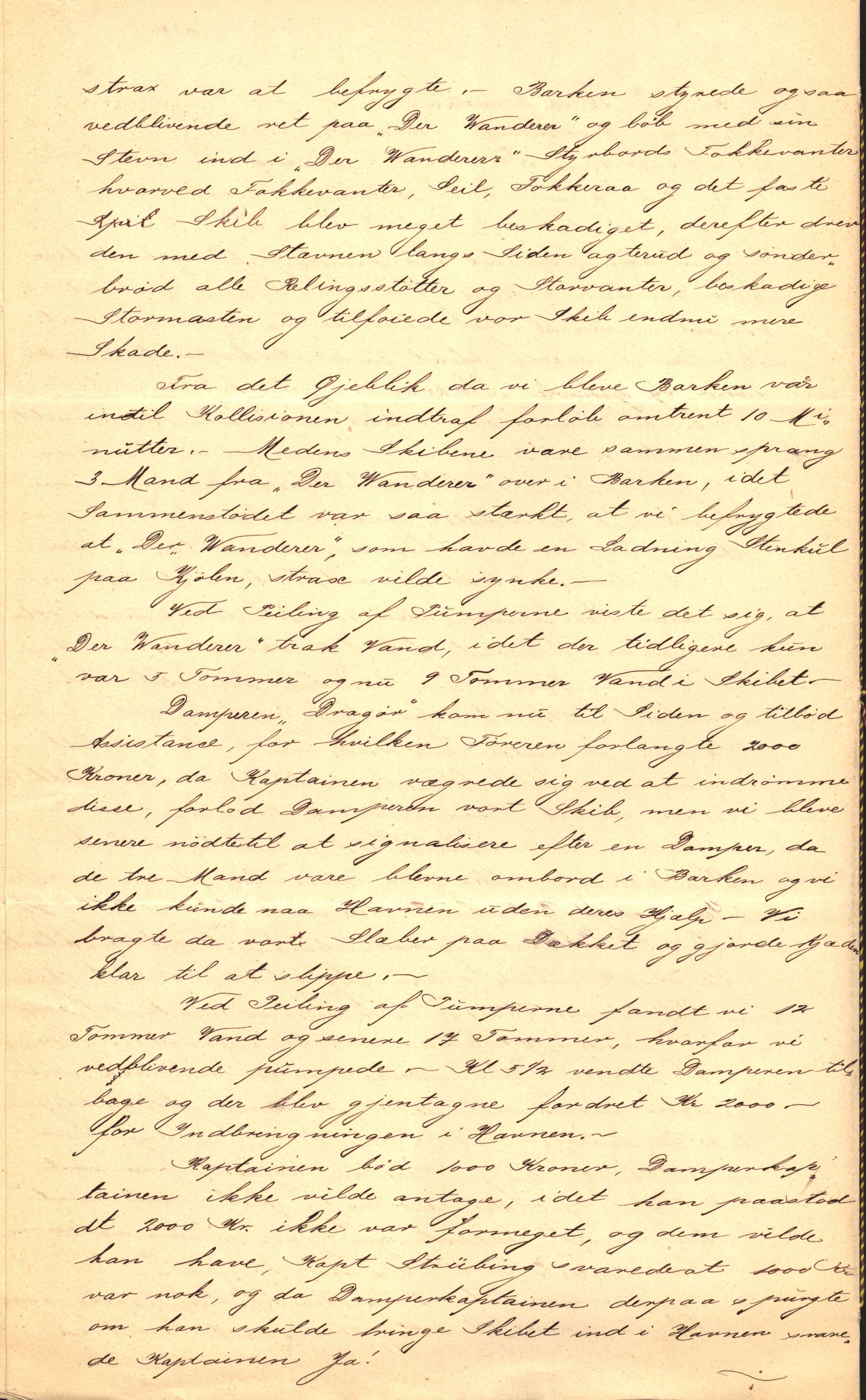 Pa 63 - Østlandske skibsassuranceforening, VEMU/A-1079/G/Ga/L0014/0004: Havaridokumenter / Bertrand, Frigga, Frank, Nordafjeld, 1881, p. 63