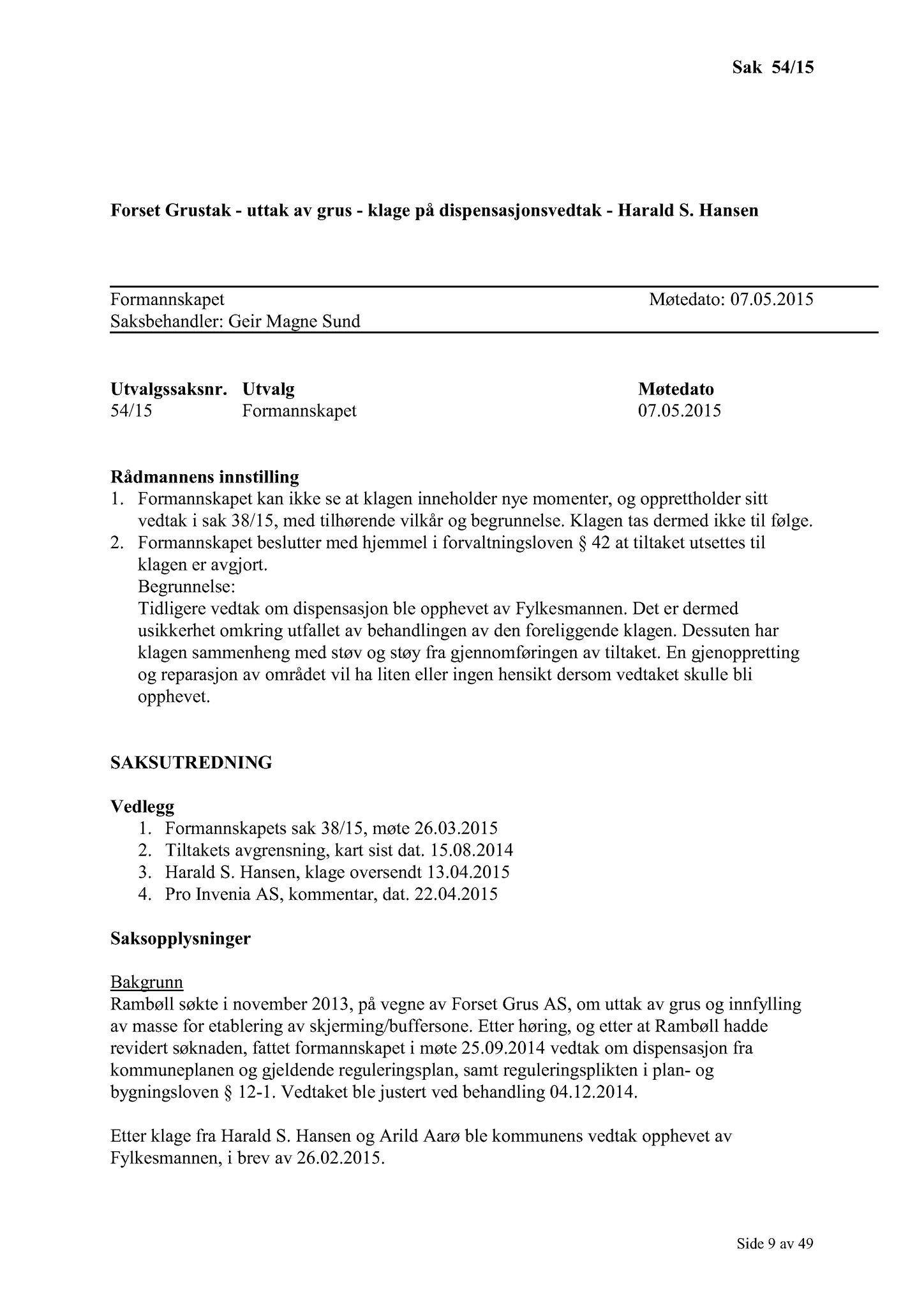 Klæbu Kommune, TRKO/KK/02-FS/L008: Formannsskapet - Møtedokumenter, 2015, p. 1460