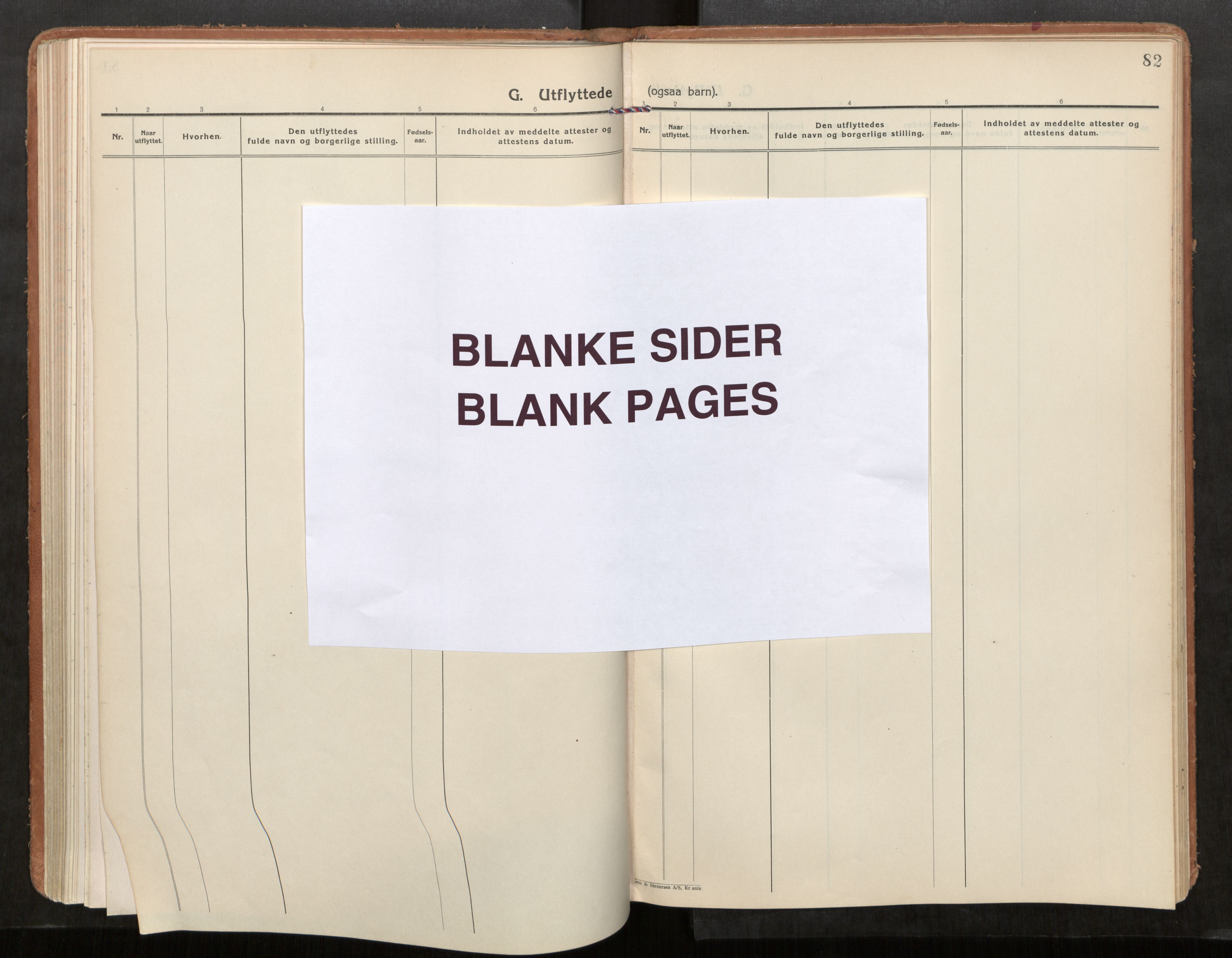 Stod sokneprestkontor, AV/SAT-A-1164/1/I/I1/I1a/L0005: Parish register (official) no. 5, 1923-1932, p. 82