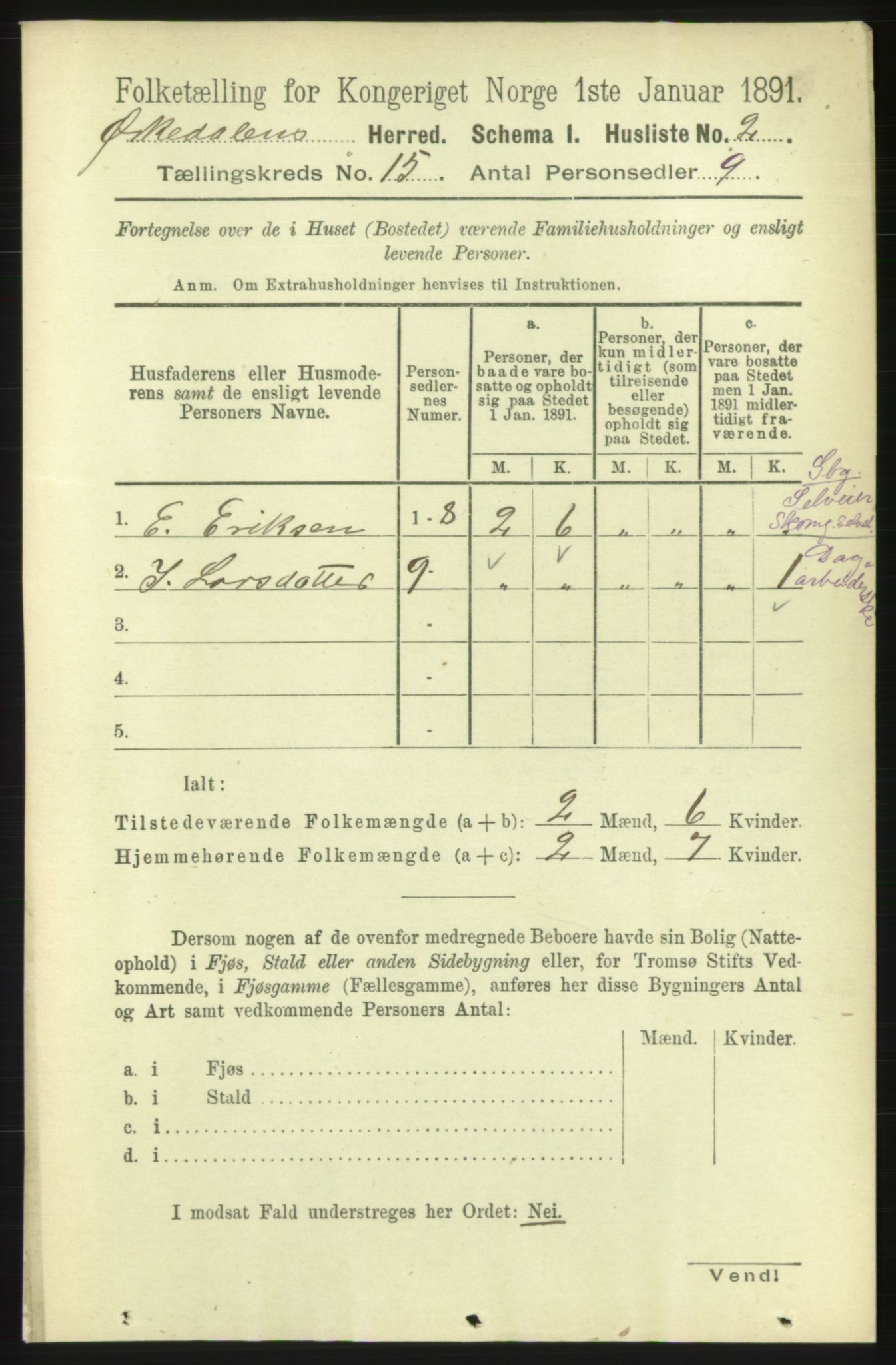 RA, 1891 census for 1638 Orkdal, 1891, p. 6841