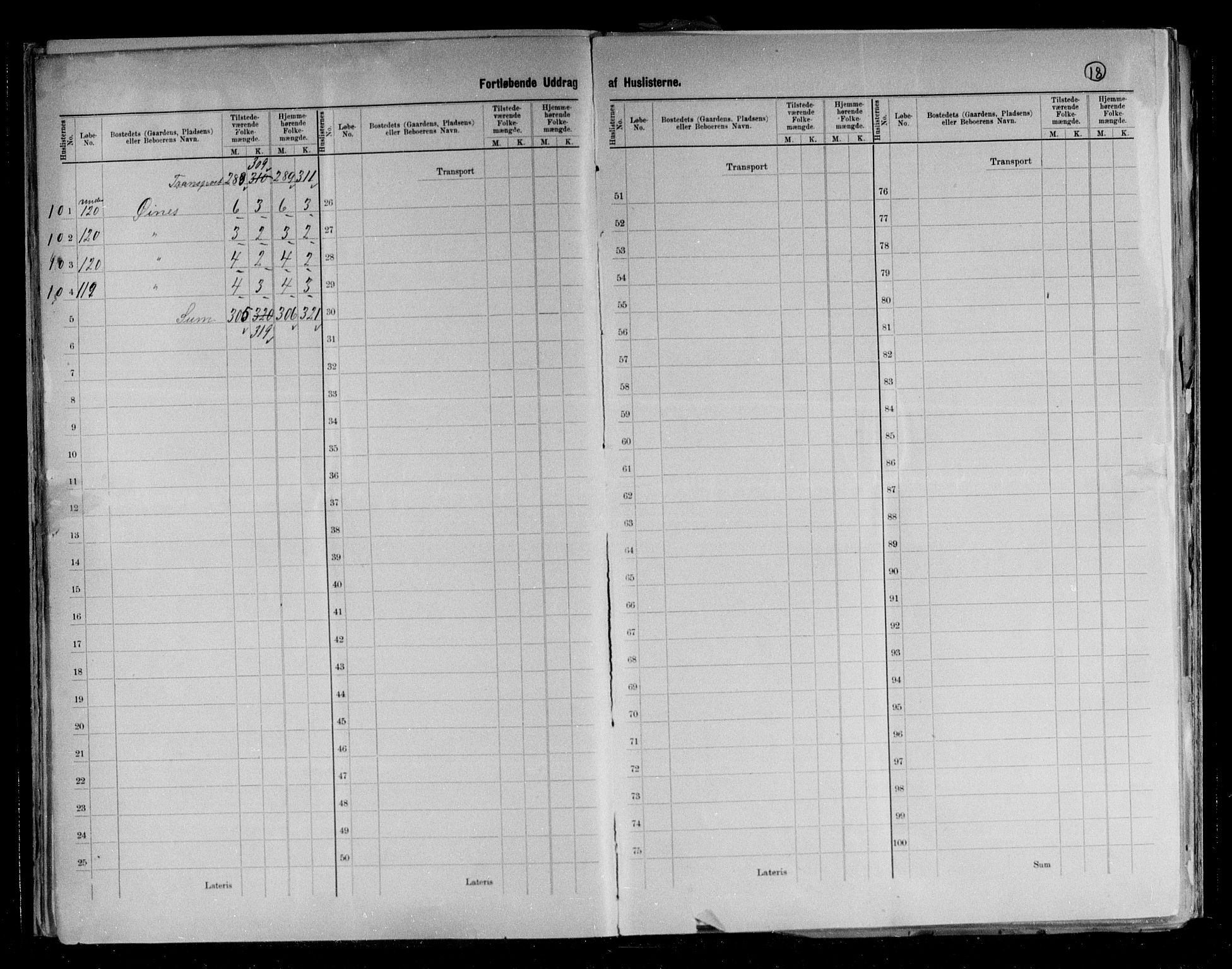 RA, 1891 census for 1911 Kvæfjord, 1891, p. 18