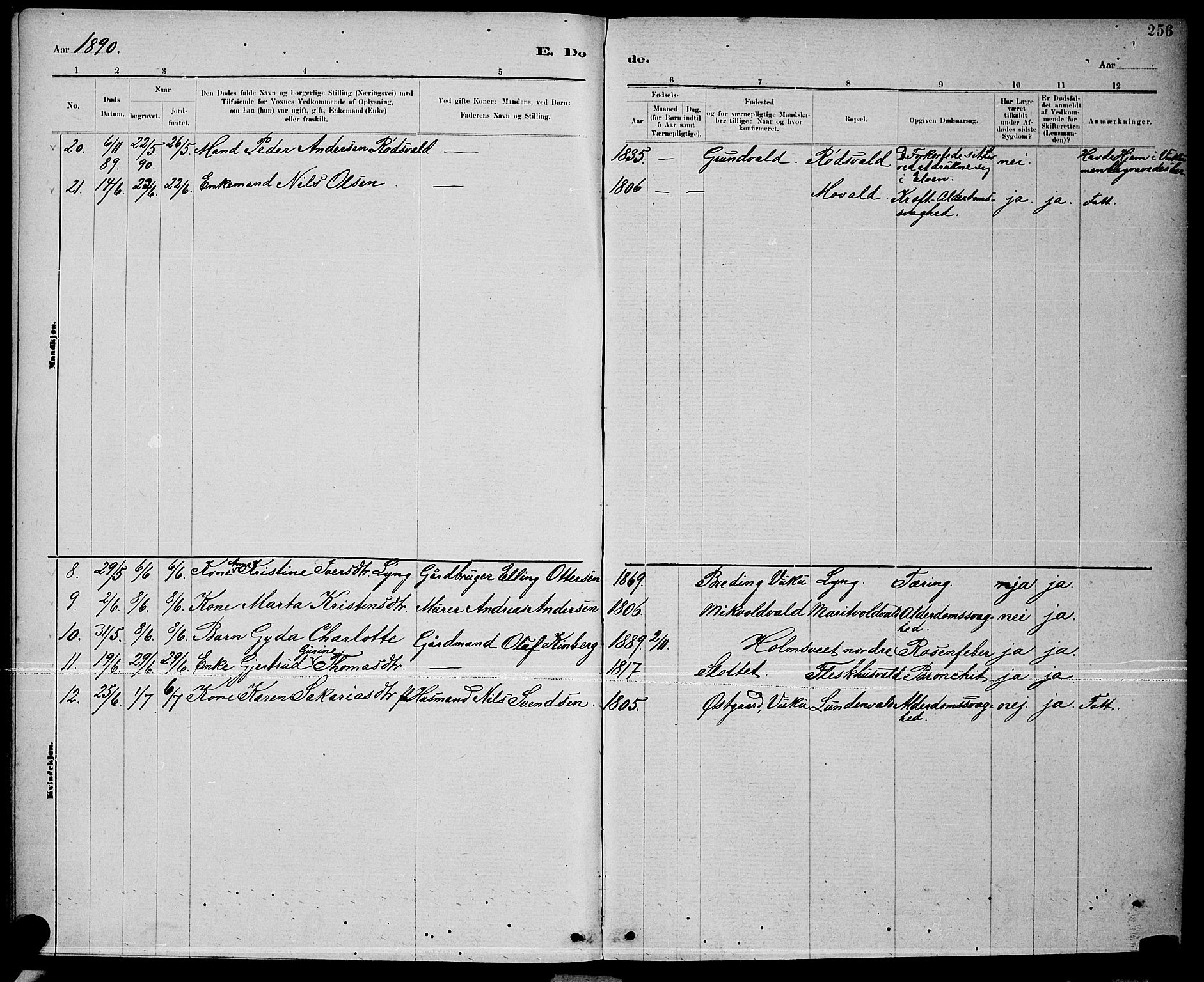 Ministerialprotokoller, klokkerbøker og fødselsregistre - Nord-Trøndelag, SAT/A-1458/723/L0256: Parish register (copy) no. 723C04, 1879-1890, p. 256