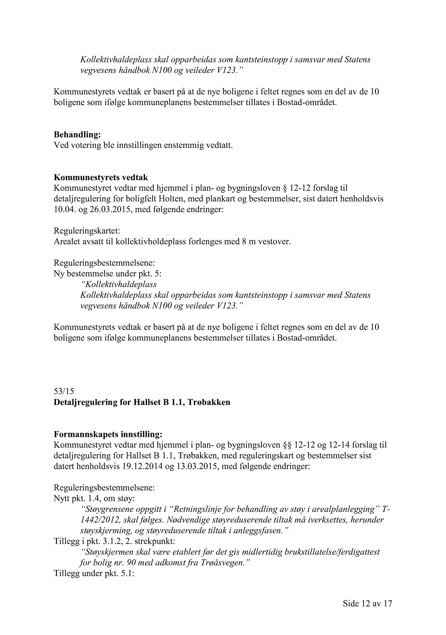 Klæbu Kommune, TRKO/KK/01-KS/L008: Kommunestyret - Møtedokumenter, 2015, p. 1409