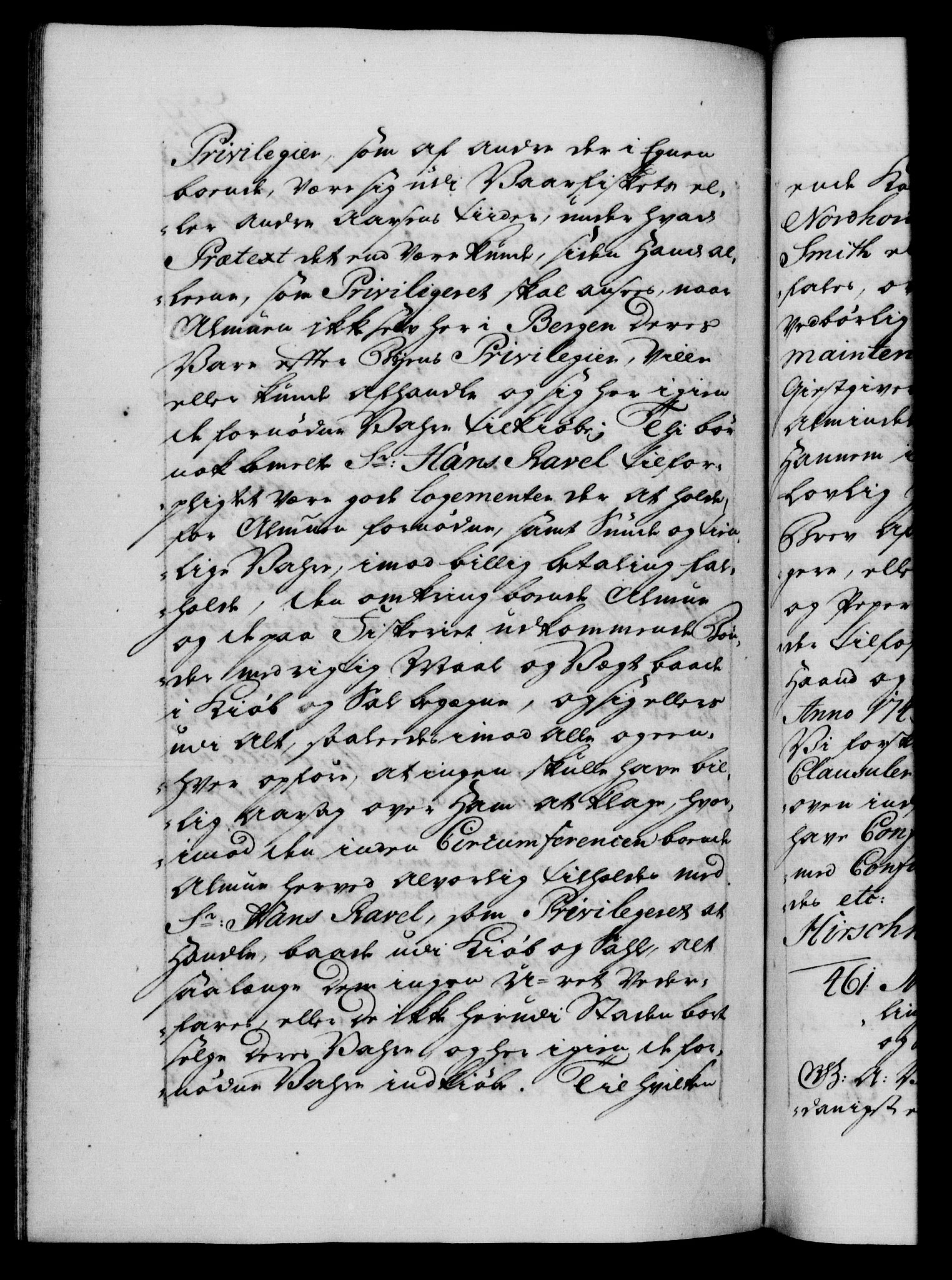 Danske Kanselli 1572-1799, AV/RA-EA-3023/F/Fc/Fca/Fcaa/L0034: Norske registre, 1745-1746, p. 279b