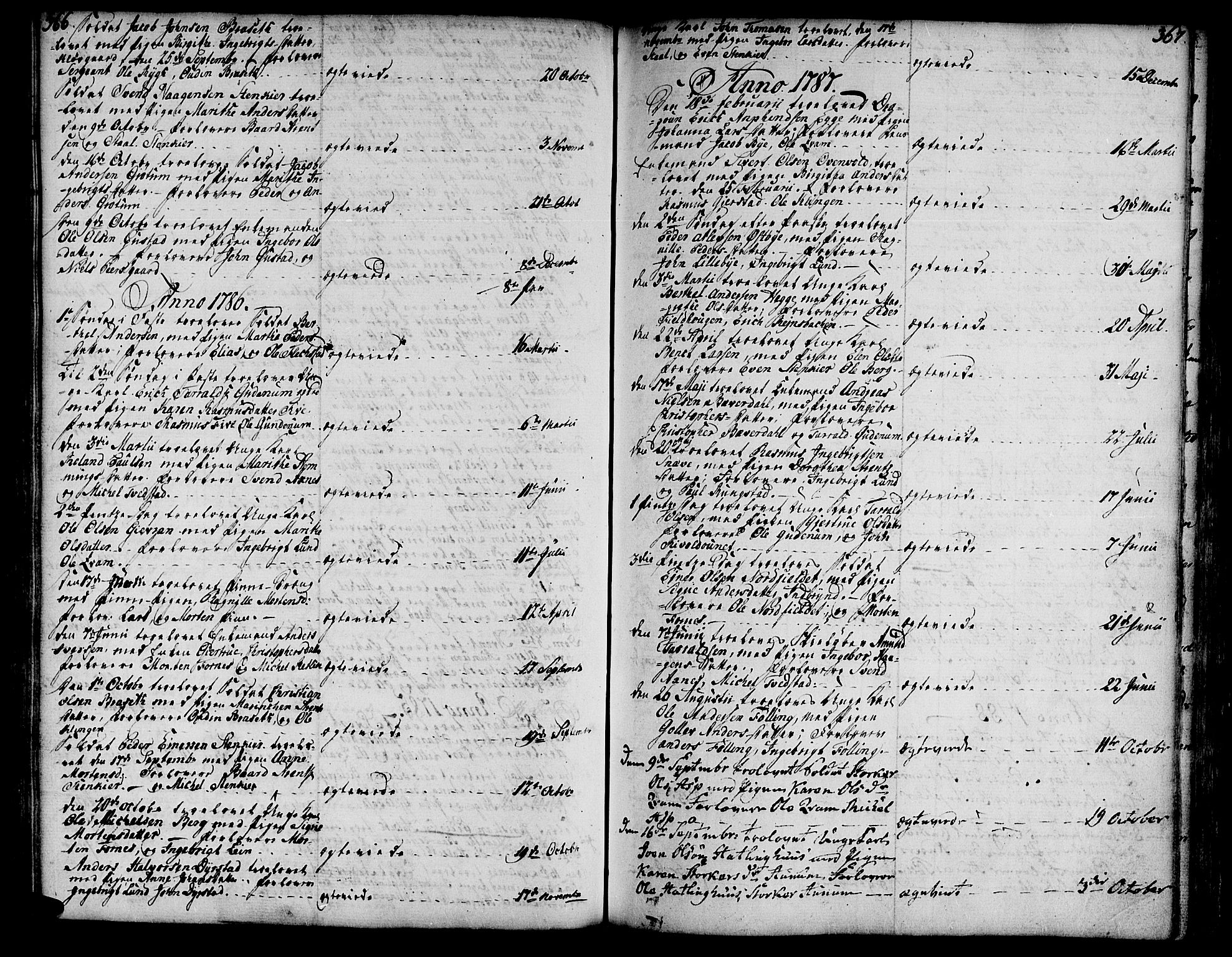 Ministerialprotokoller, klokkerbøker og fødselsregistre - Nord-Trøndelag, SAT/A-1458/746/L0440: Parish register (official) no. 746A02, 1760-1815, p. 366-367