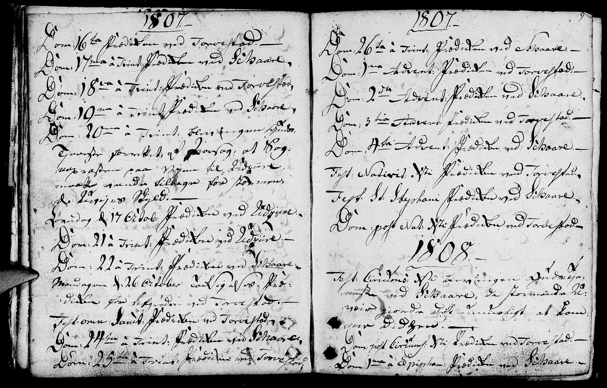 Torvastad sokneprestkontor, SAST/A -101857/H/Ha/Haa/L0002: Parish register (official) no. A 2, 1801-1817, p. 9