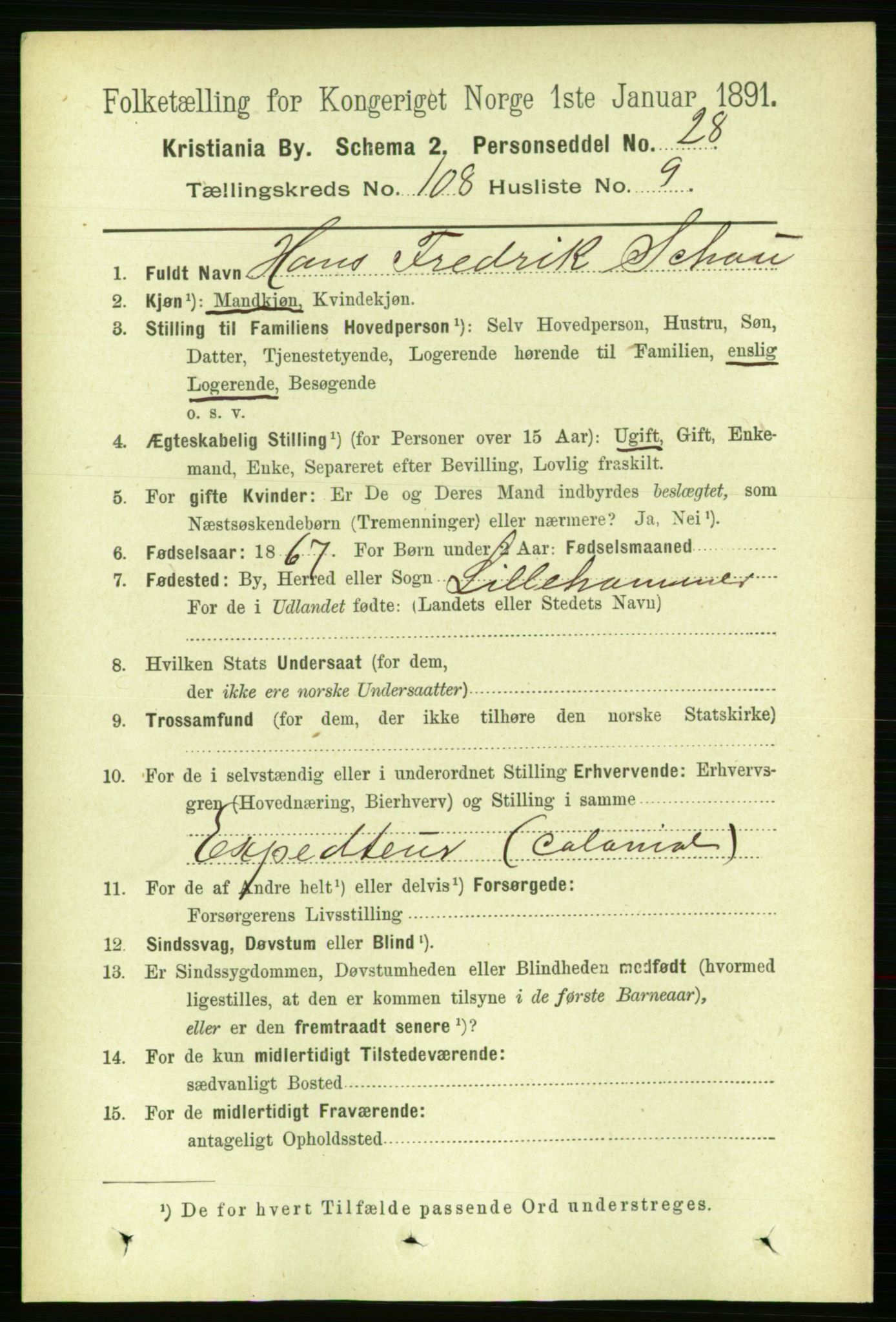 RA, 1891 census for 0301 Kristiania, 1891, p. 55761