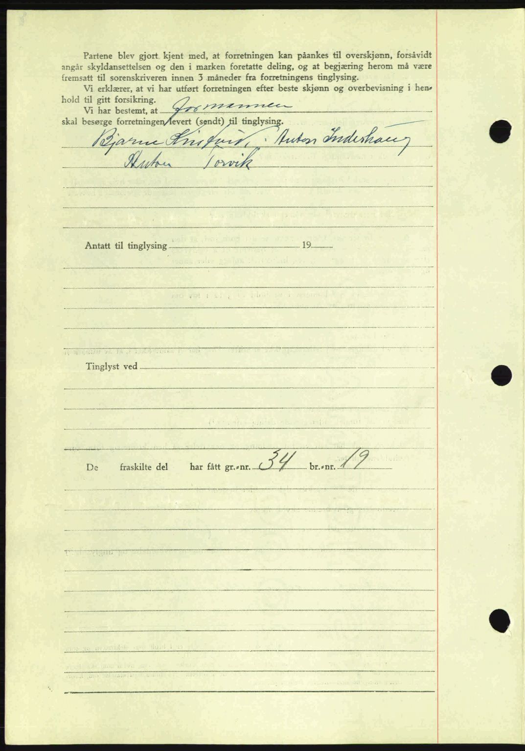 Romsdal sorenskriveri, AV/SAT-A-4149/1/2/2C: Mortgage book no. A7, 1939-1939, Diary no: : 1536/1939