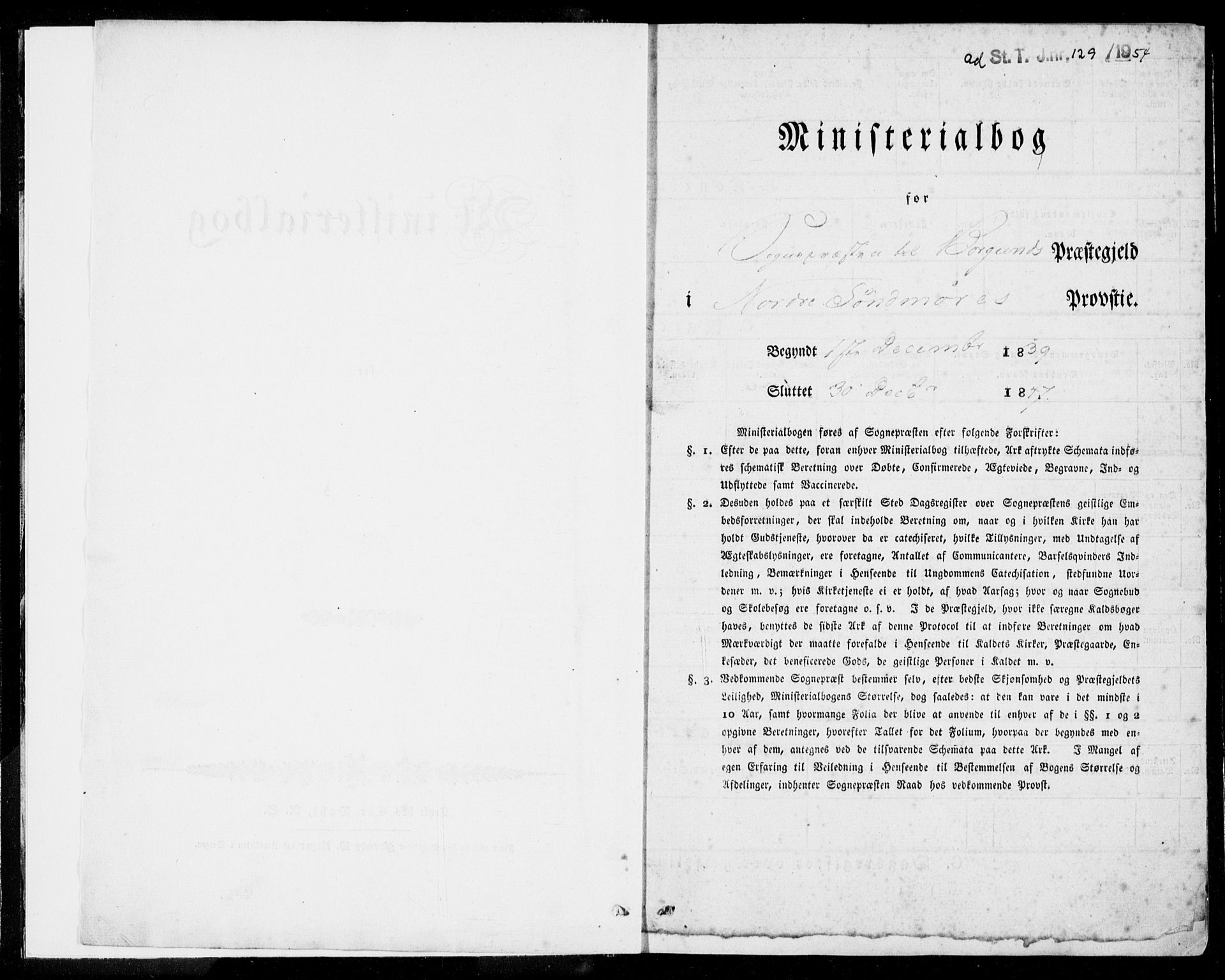 Ministerialprotokoller, klokkerbøker og fødselsregistre - Møre og Romsdal, SAT/A-1454/528/L0396: Parish register (official) no. 528A07, 1839-1847
