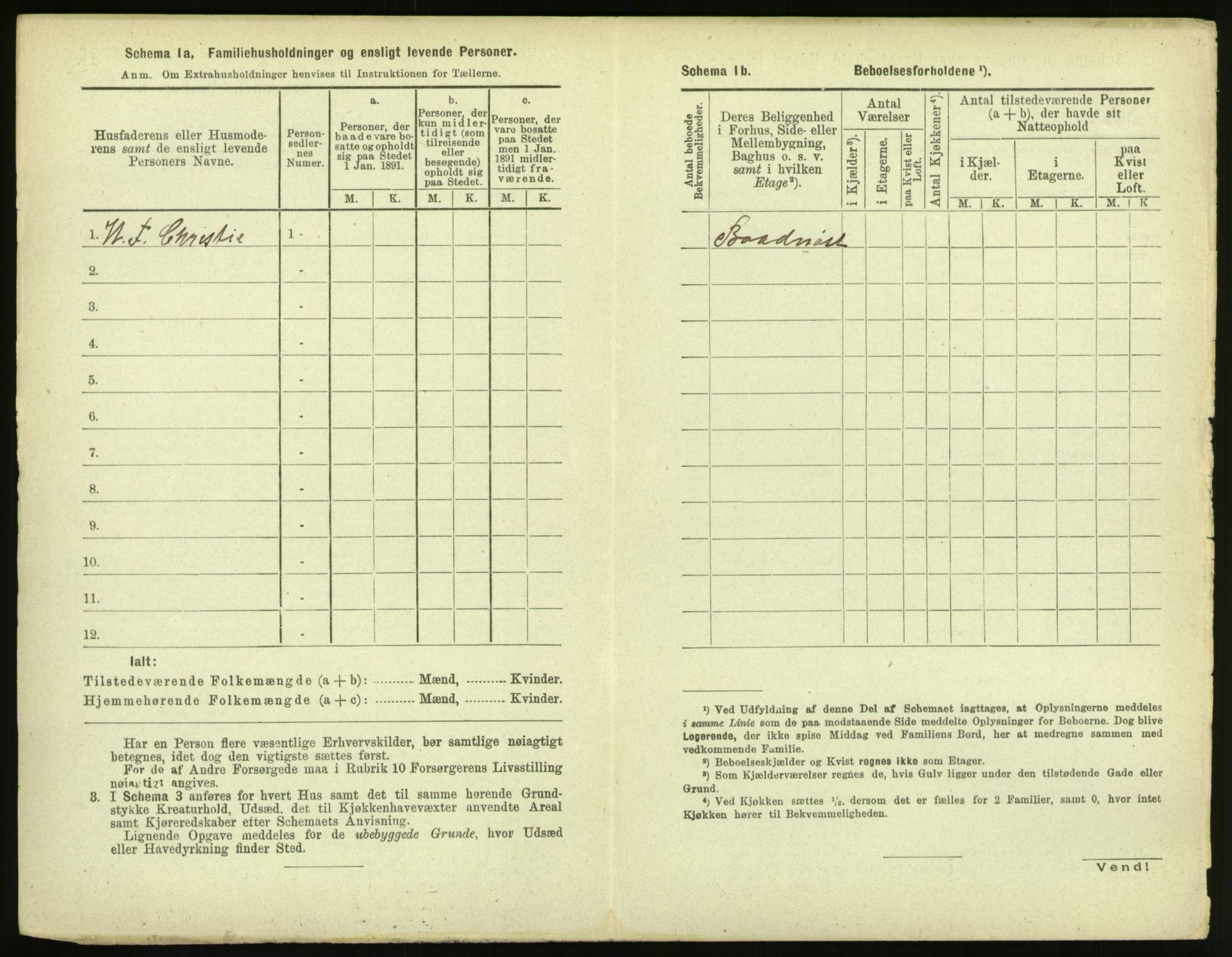 RA, 1891 census for 1503 Kristiansund, 1891, p. 1249