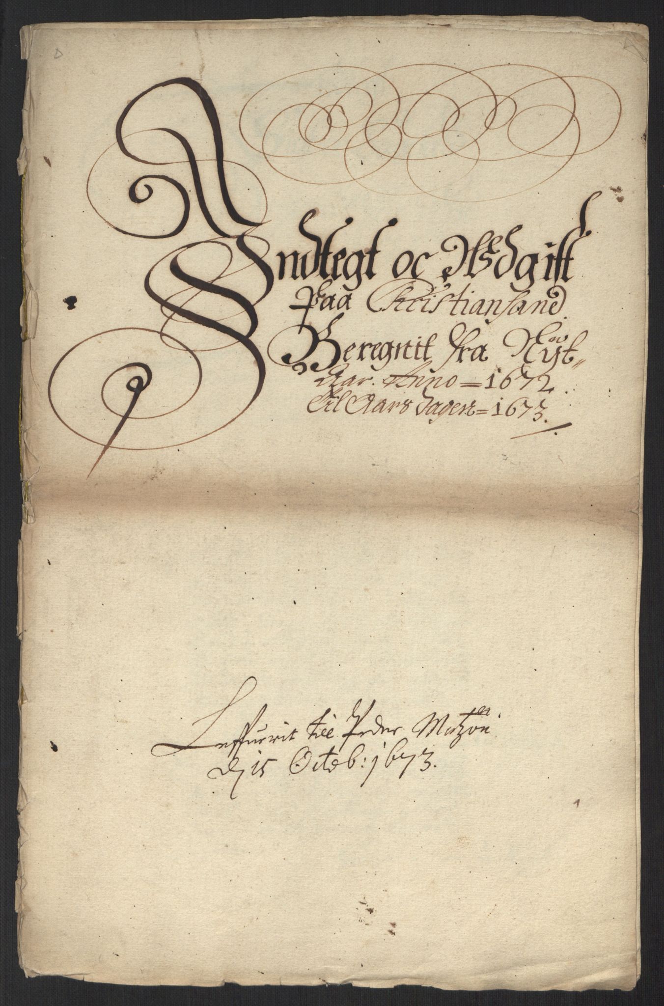 Rentekammeret inntil 1814, Reviderte regnskaper, Byregnskaper, AV/RA-EA-4066/R/Rm/L0284: [M17] Sikt og sakefall, 1658-1680, p. 63