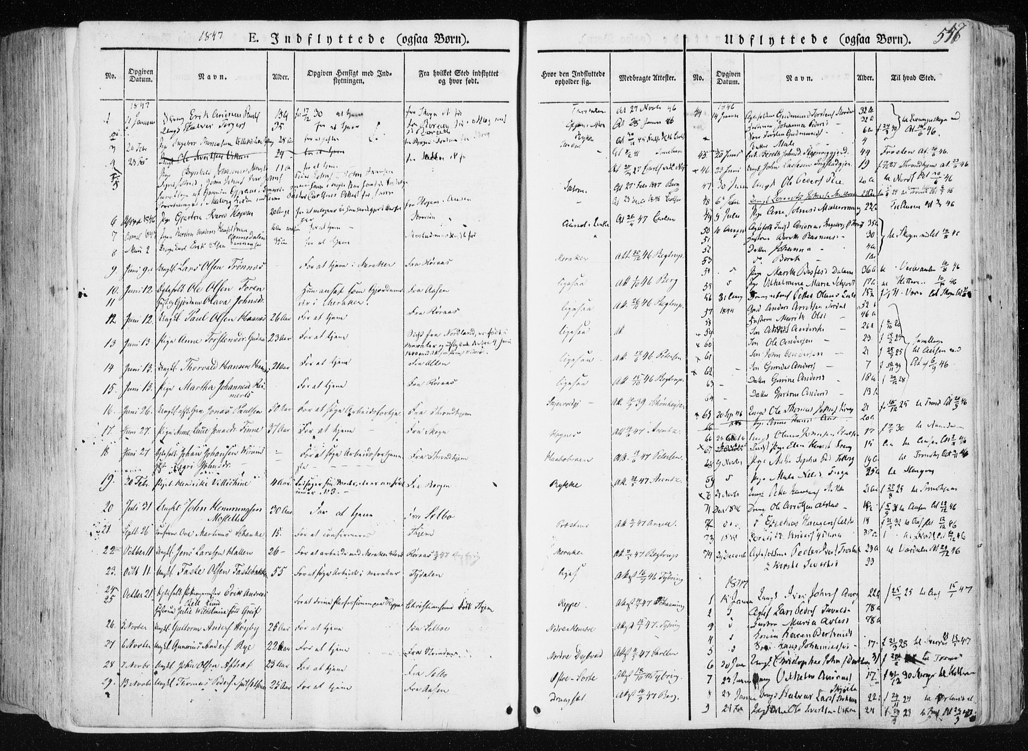 Ministerialprotokoller, klokkerbøker og fødselsregistre - Nord-Trøndelag, SAT/A-1458/709/L0074: Parish register (official) no. 709A14, 1845-1858, p. 547