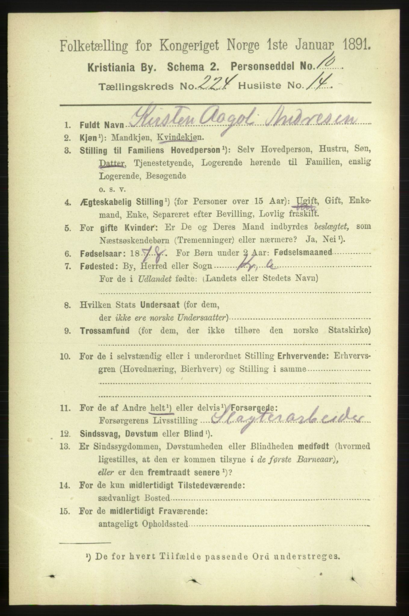 RA, 1891 census for 0301 Kristiania, 1891, p. 135755