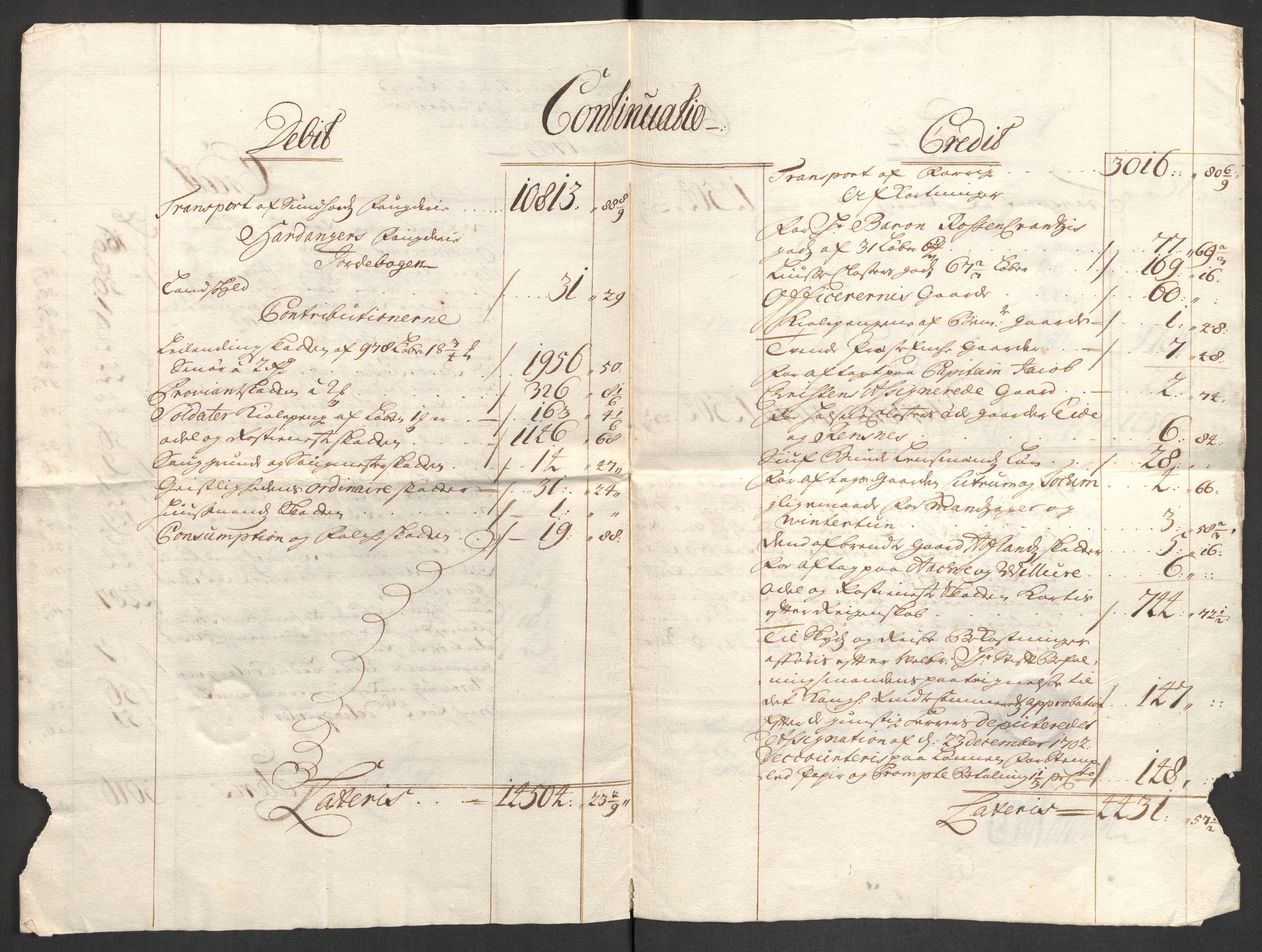 Rentekammeret inntil 1814, Reviderte regnskaper, Fogderegnskap, AV/RA-EA-4092/R48/L2981: Fogderegnskap Sunnhordland og Hardanger, 1703, p. 13