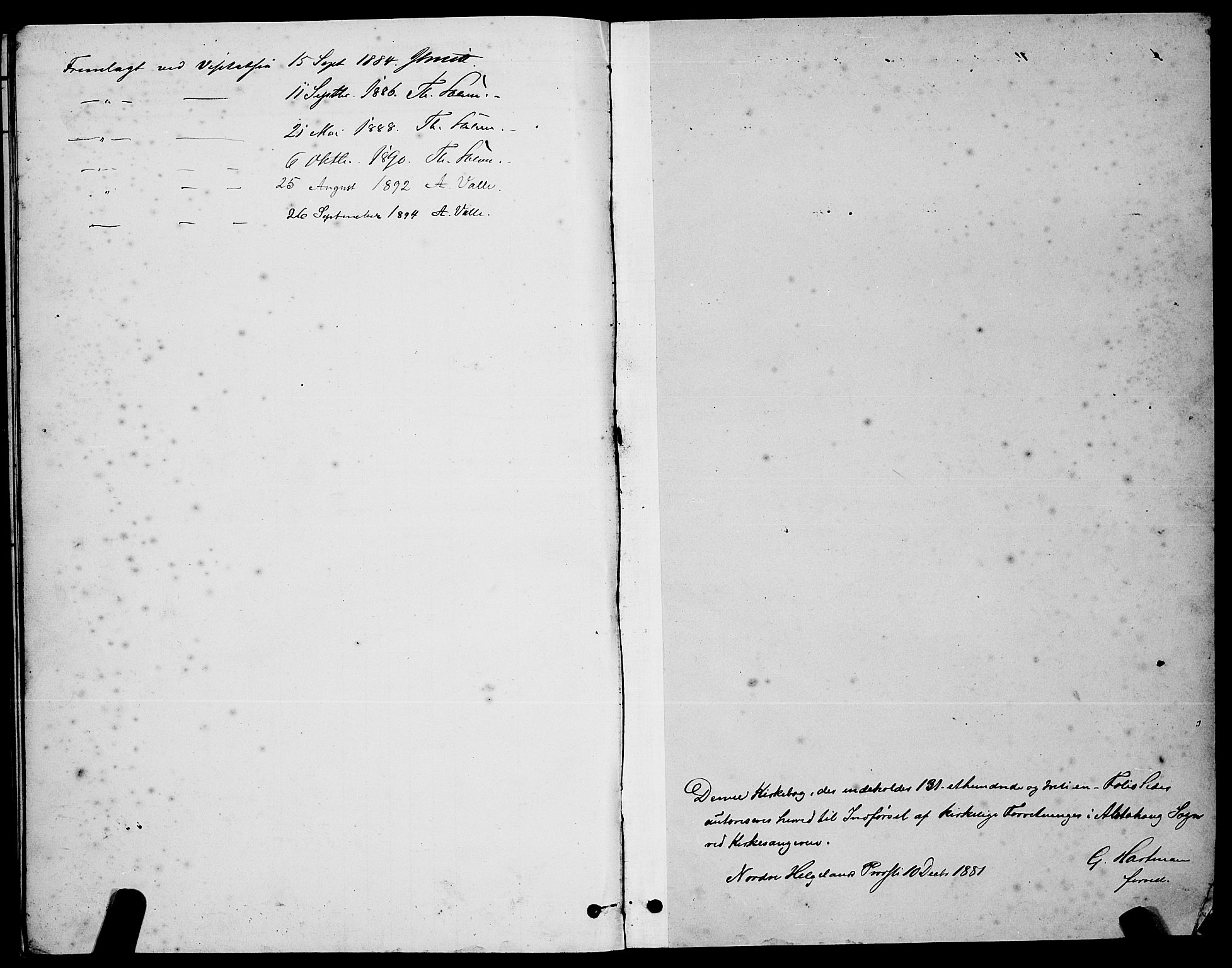 Ministerialprotokoller, klokkerbøker og fødselsregistre - Nordland, SAT/A-1459/830/L0462: Parish register (copy) no. 830C04, 1882-1895
