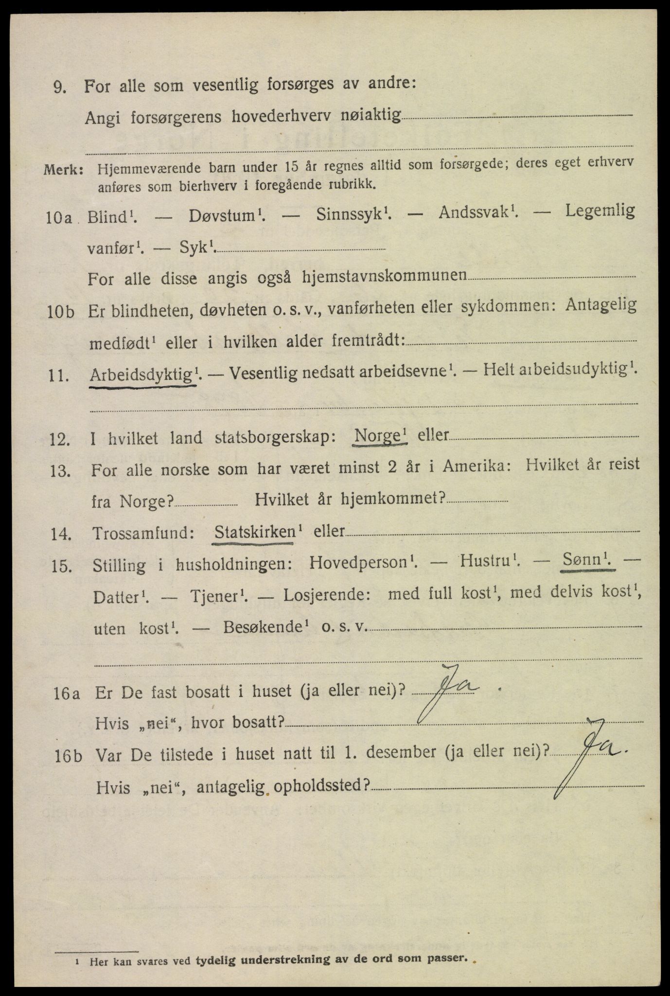 SAK, 1920 census for Valle, 1920, p. 748