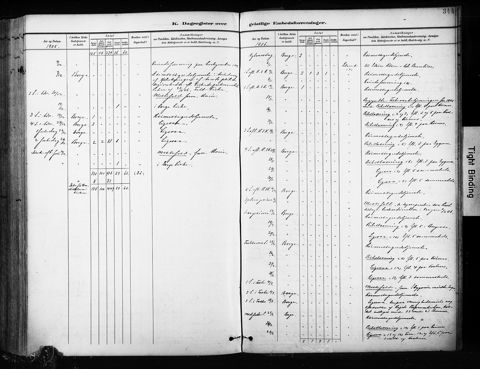 Ministerialprotokoller, klokkerbøker og fødselsregistre - Nordland, AV/SAT-A-1459/880/L1134: Parish register (official) no. 880A08, 1899-1908, p. 344