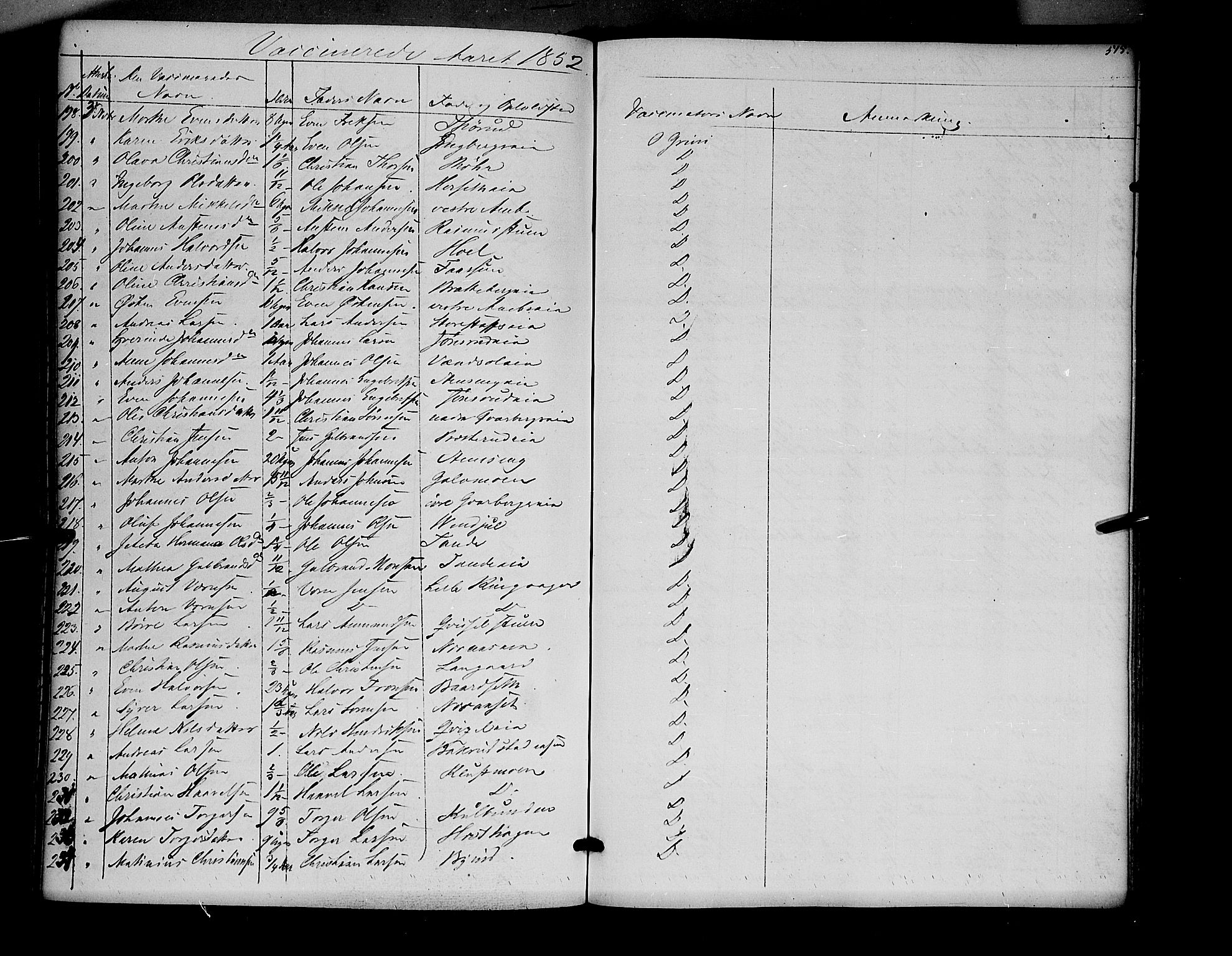 Ringsaker prestekontor, SAH/PREST-014/K/Ka/L0009: Parish register (official) no. 9, 1850-1860, p. 515