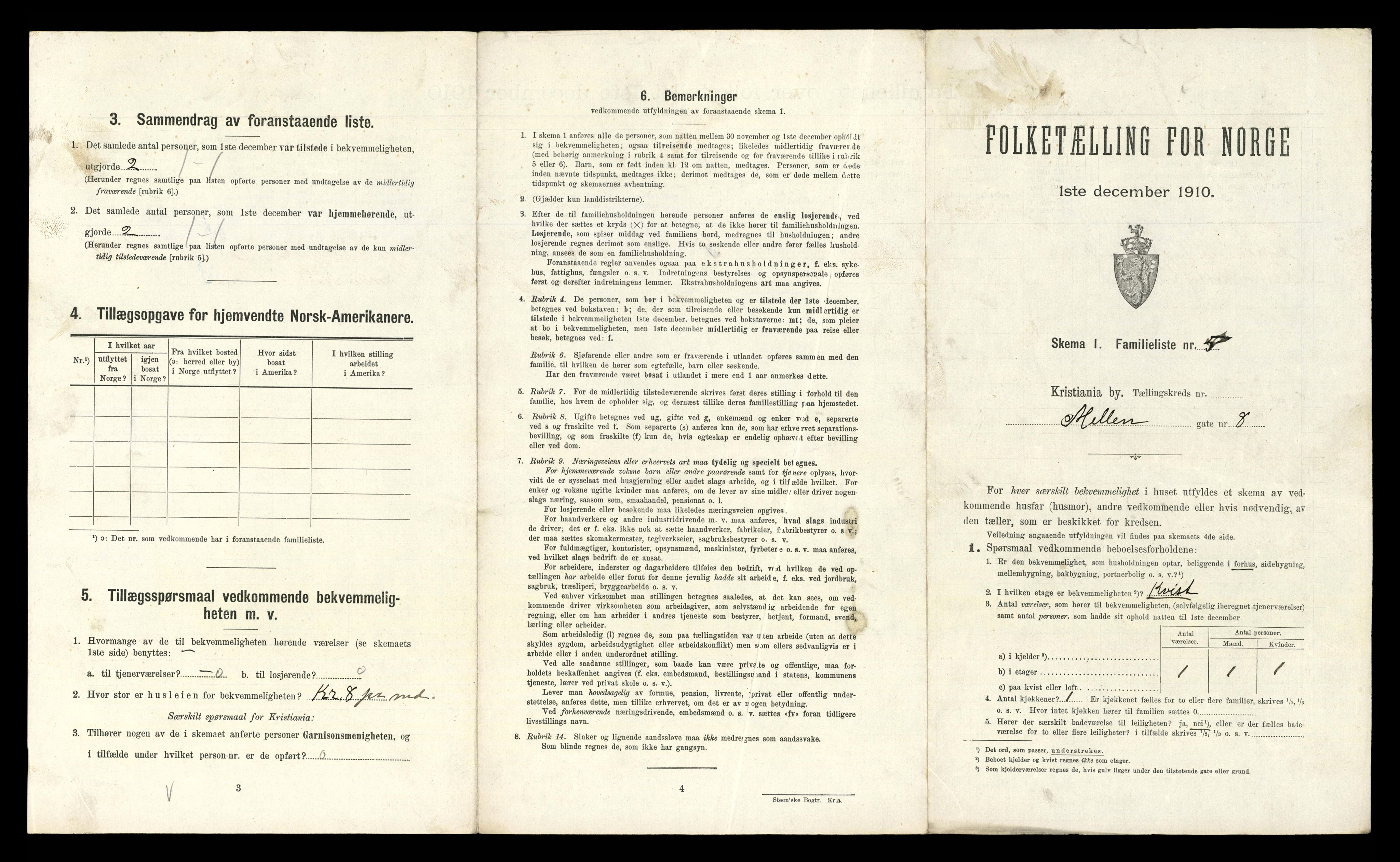 RA, 1910 census for Kristiania, 1910, p. 63469