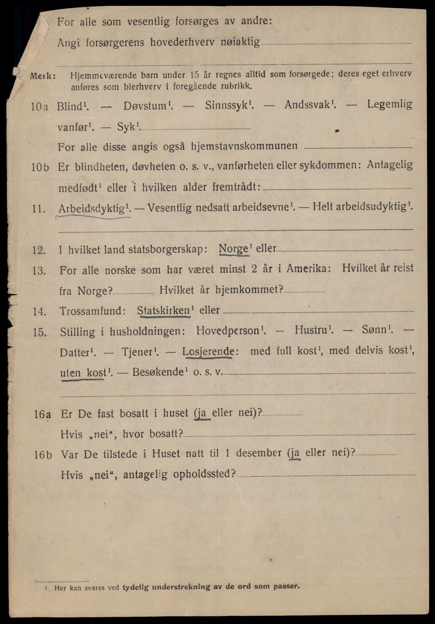 SAT, 1920 census for Trondheim, 1920, p. 65347