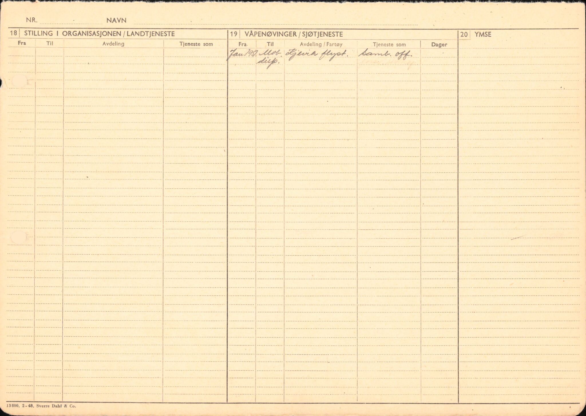 Forsvaret, Forsvarets overkommando/Luftforsvarsstaben, AV/RA-RAFA-4079/P/Pa/L0052: Personellpapirer, 1917, p. 193