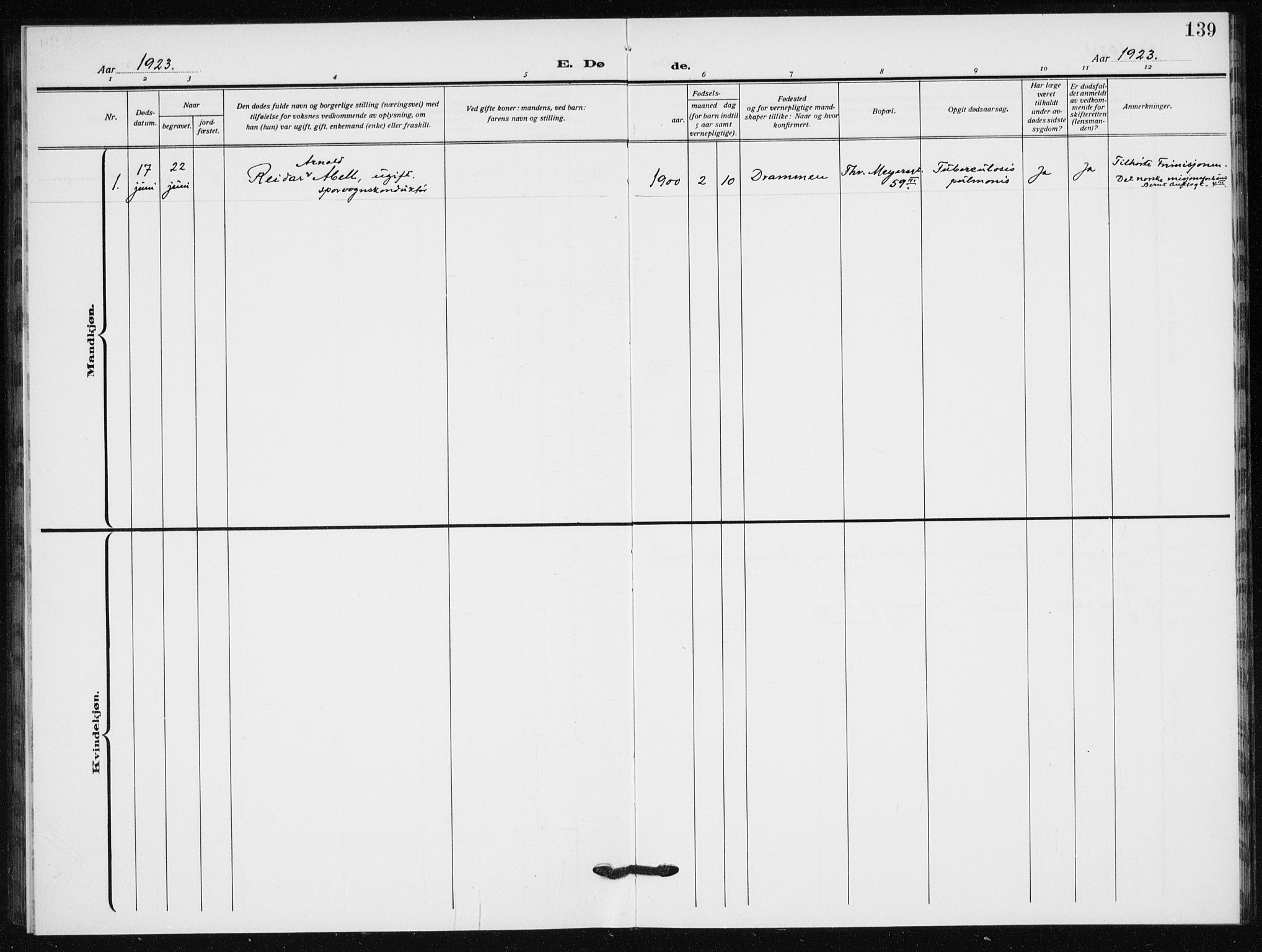 Hauge prestekontor Kirkebøker, AV/SAO-A-10849/F/Fa/L0004: Parish register (official) no. 4, 1917-1938, p. 139