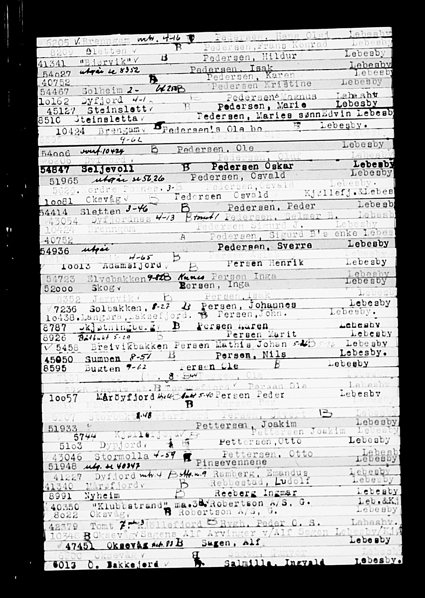 Krigsskadetrygdene for bygninger og løsøre, AV/RA-S-1548/V/L0014: --, 1940-1945, p. 1031