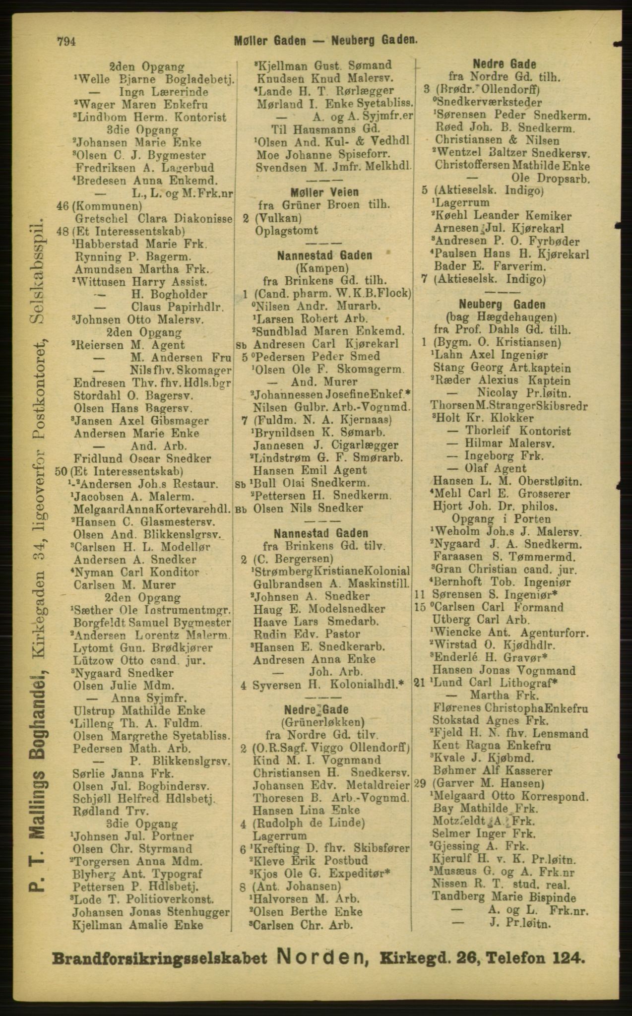 Kristiania/Oslo adressebok, PUBL/-, 1898, p. 794