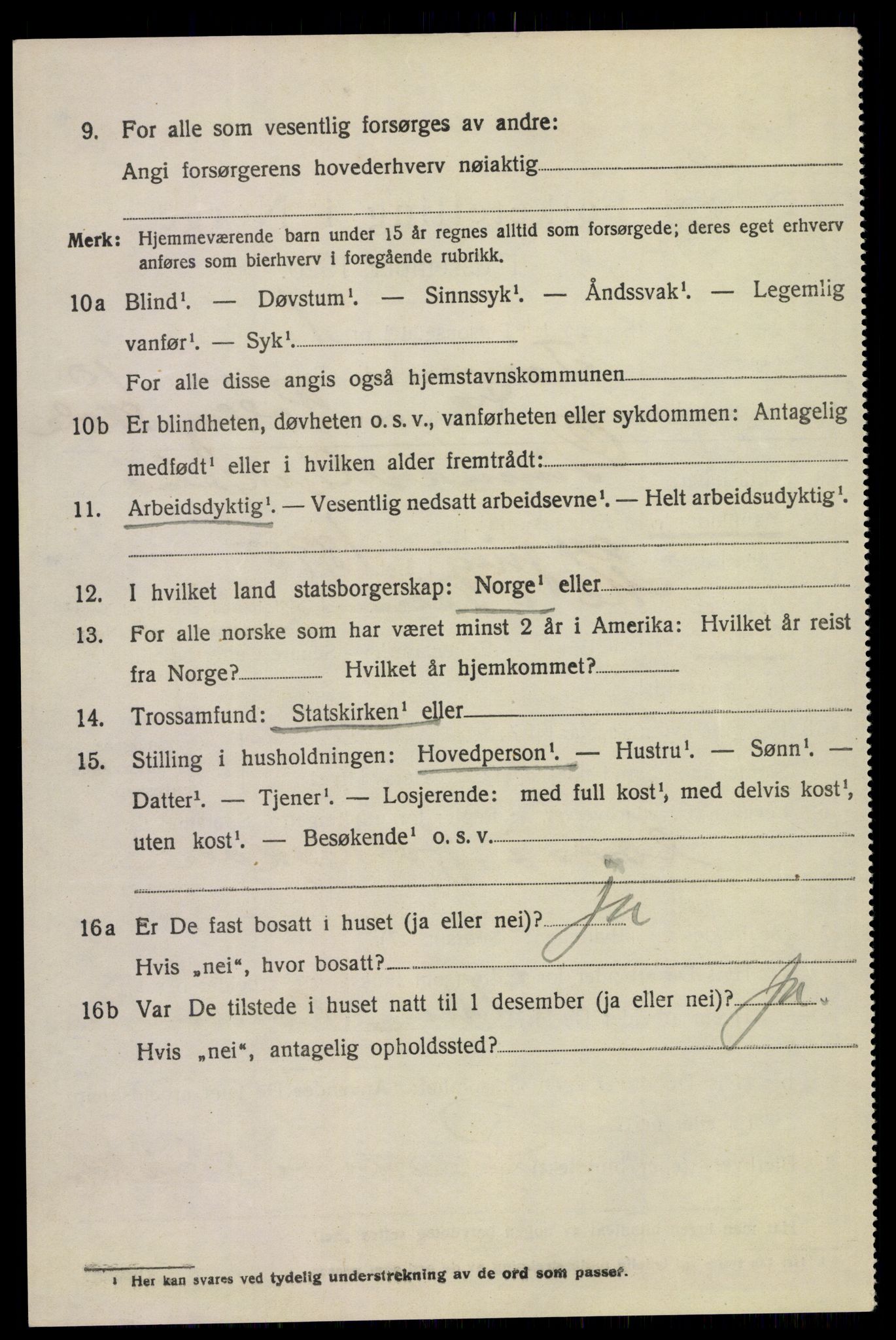 SAKO, 1920 census for Tinn, 1920, p. 6943