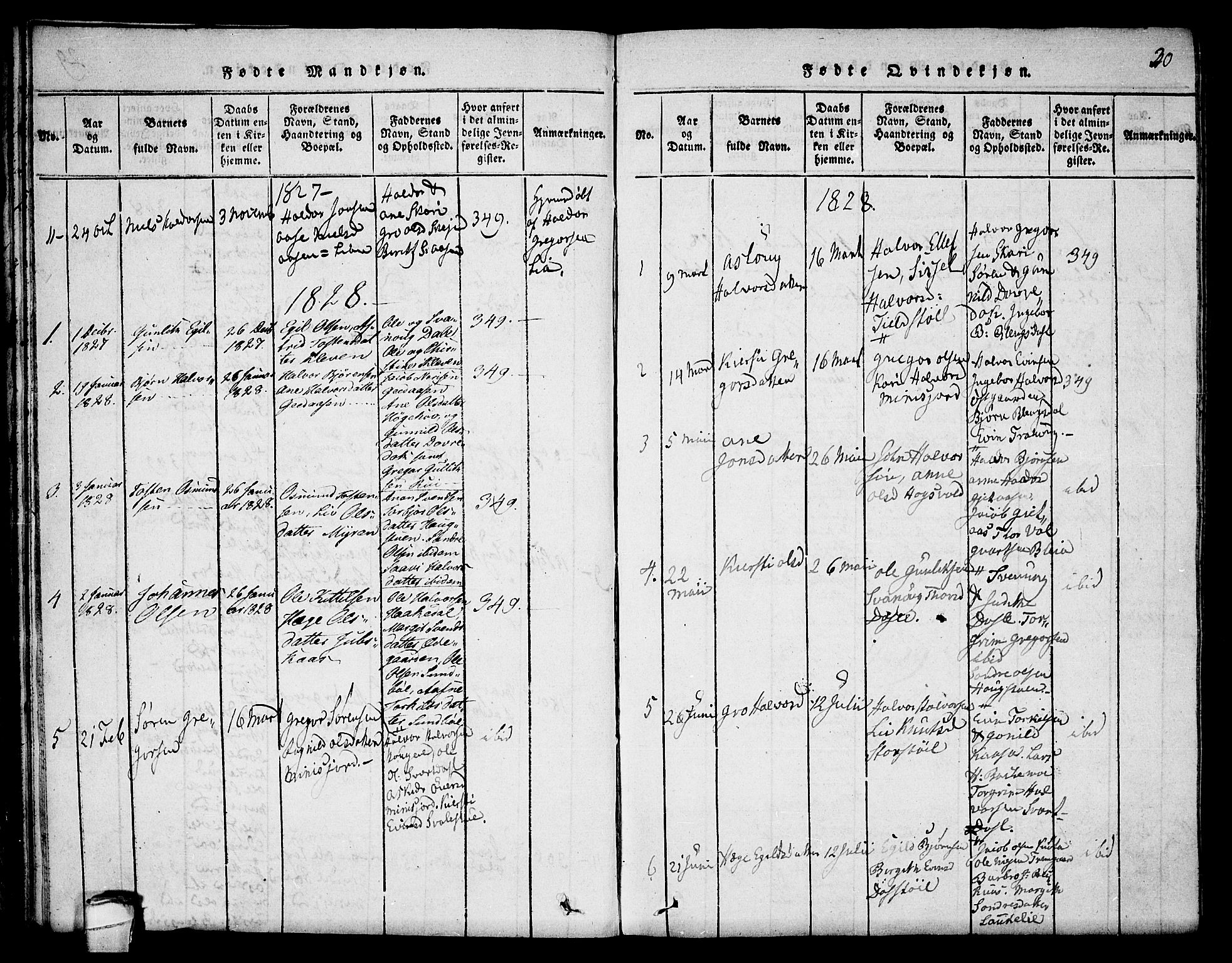 Seljord kirkebøker, SAKO/A-20/F/Fb/L0001: Parish register (official) no. II 1, 1815-1831, p. 30