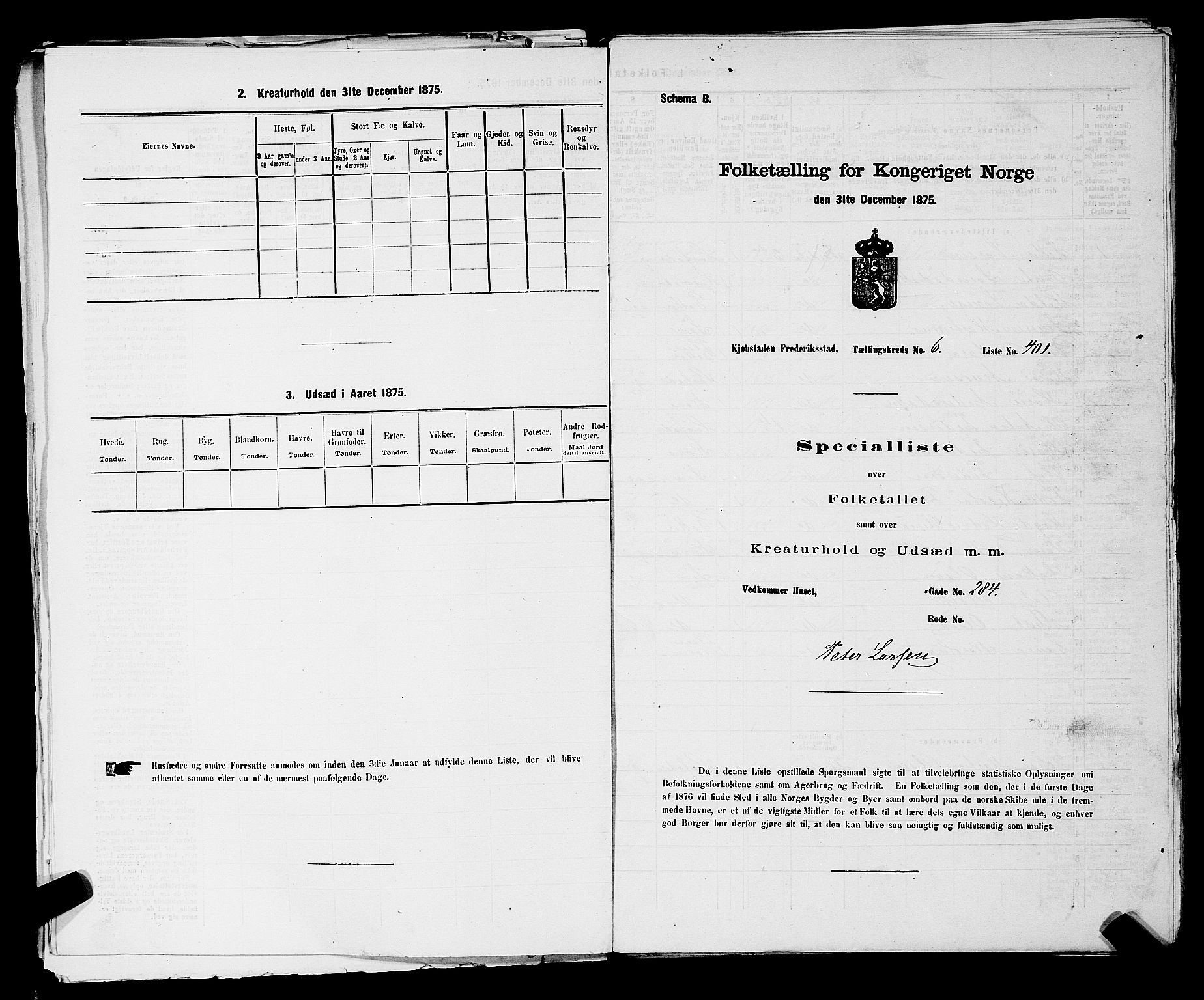 RA, 1875 census for 0103B Fredrikstad/Fredrikstad, 1875, p. 944